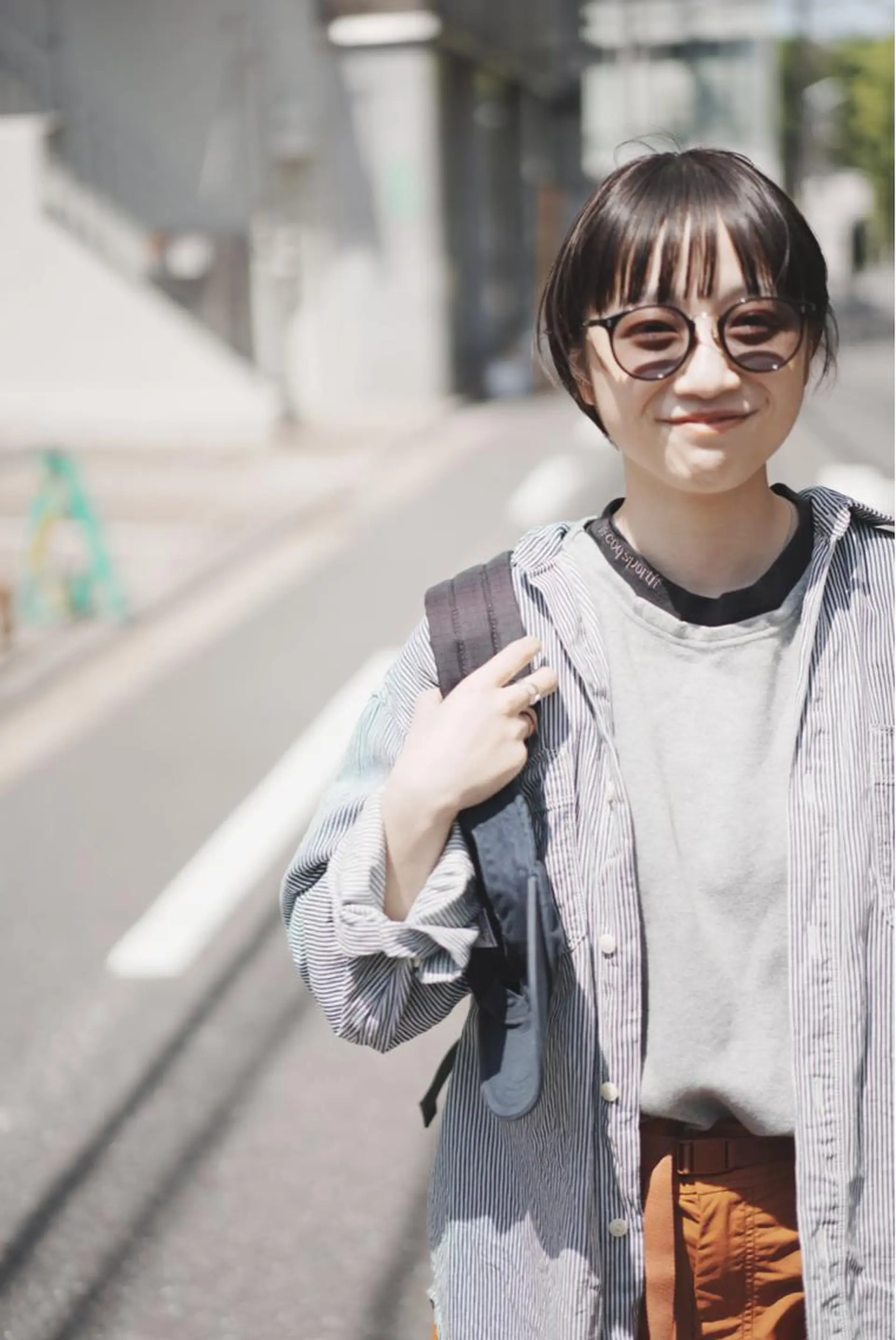 ショート カラー ボブパーマコテ巻き風 パーマNo1深江秀平のヘアスタイル