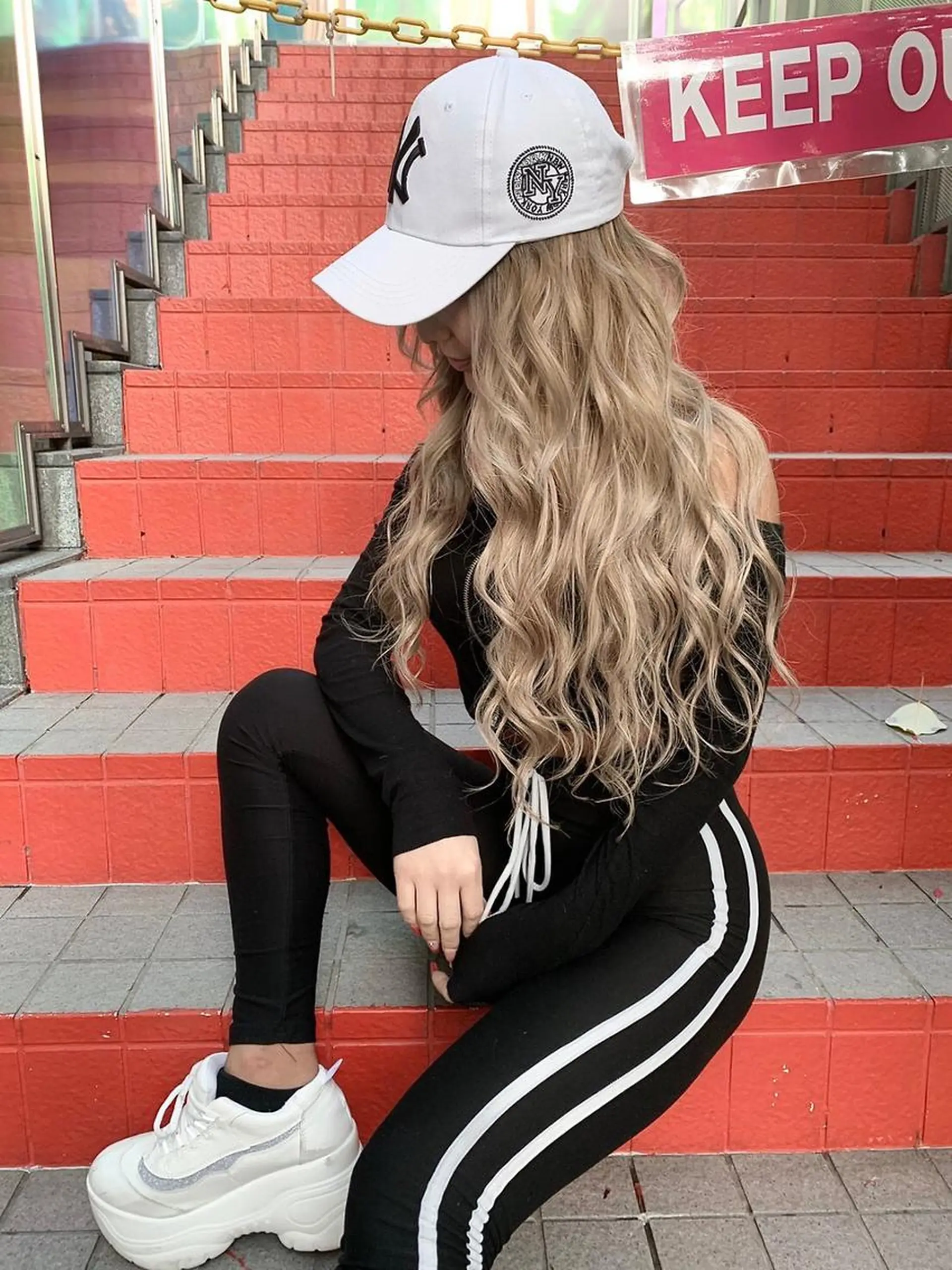 ロング カラー ヘアアレンジ Device ディバイスのヘアスタイル