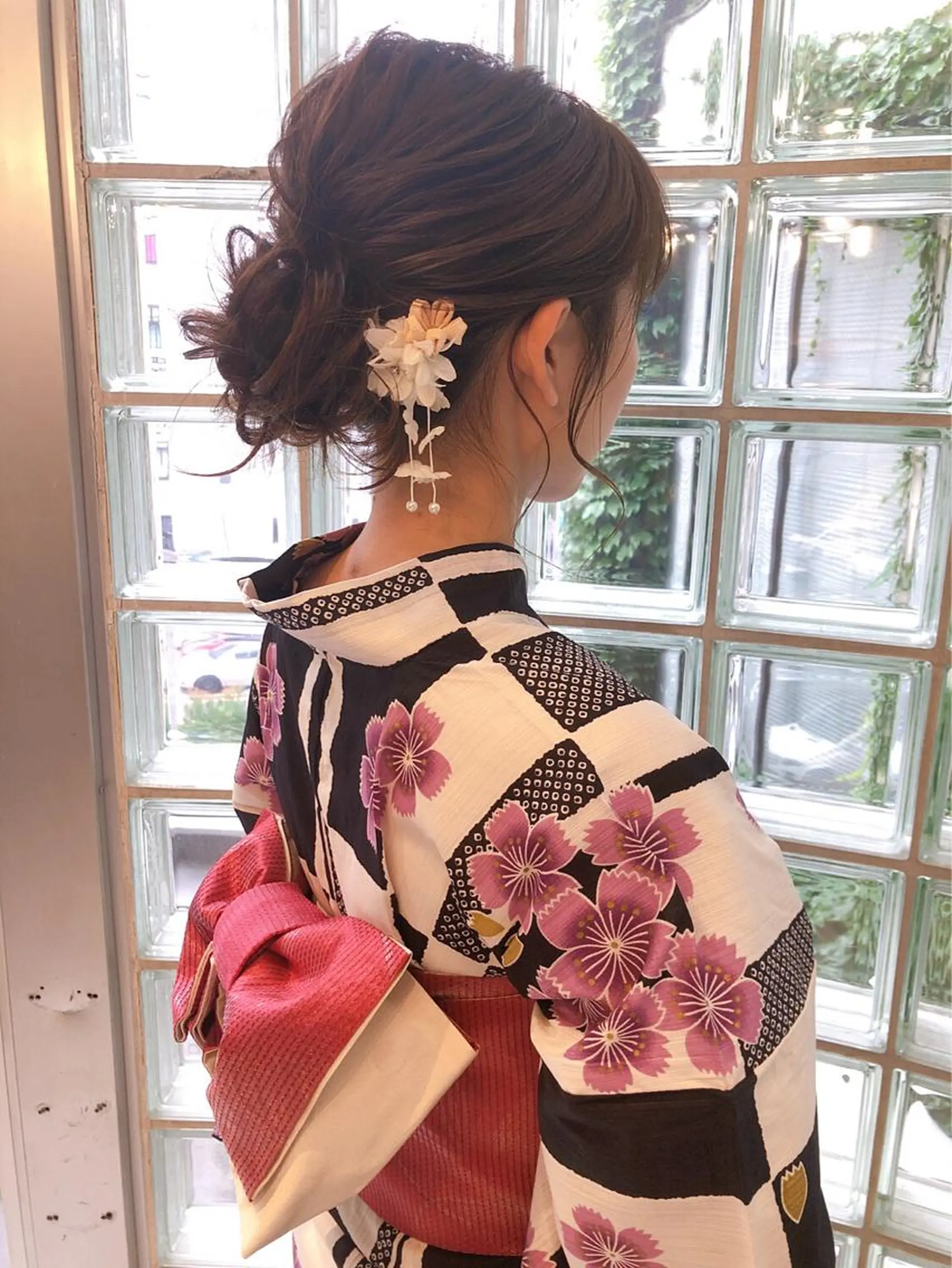 ヘアアレンジ お団子ヘア 着付け 池田 みのりのヘアスタイル