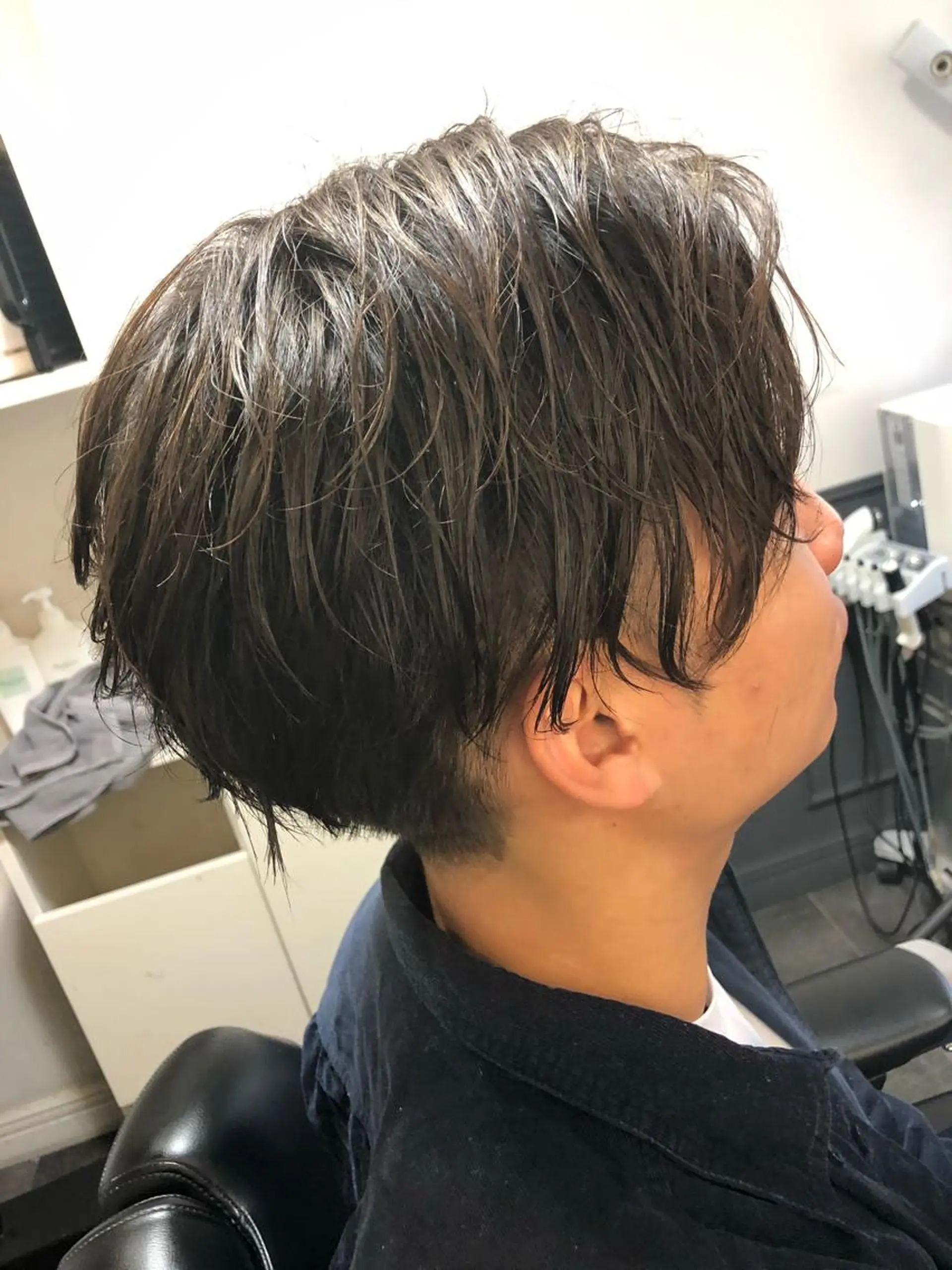 ミディアム パーマ メンズ  LAVIE　NEW STANDARD BARBER所属・【メンズ特化サロン】 【サロモ特別価格】のヘアスタイル