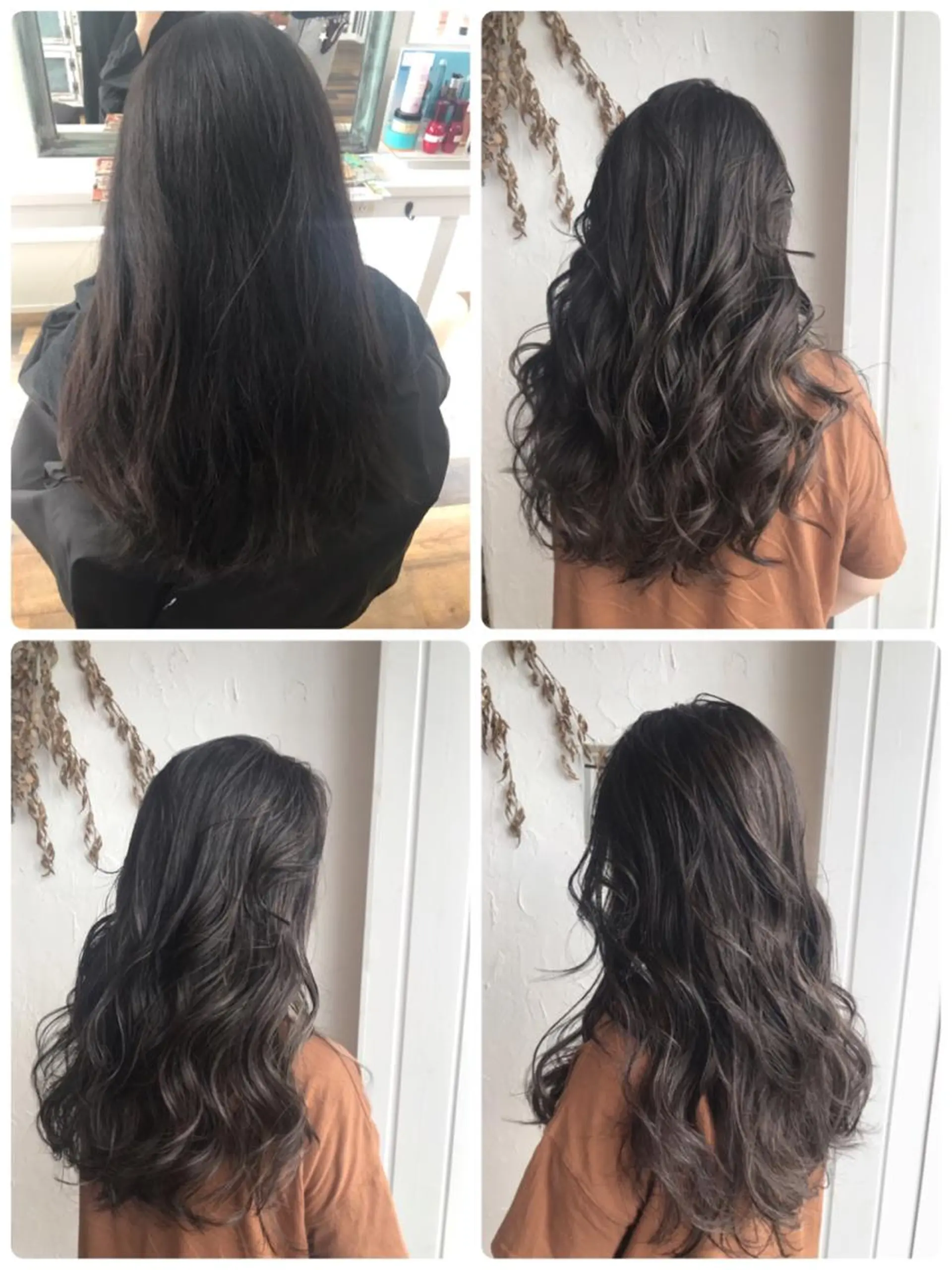 ロング カラー パーマ ヘアアレンジ メンズ メンズハイライト アッシュ アッシュグレー ハイライトカラー ハイライト 美容室 ソンリエのヘアスタイル