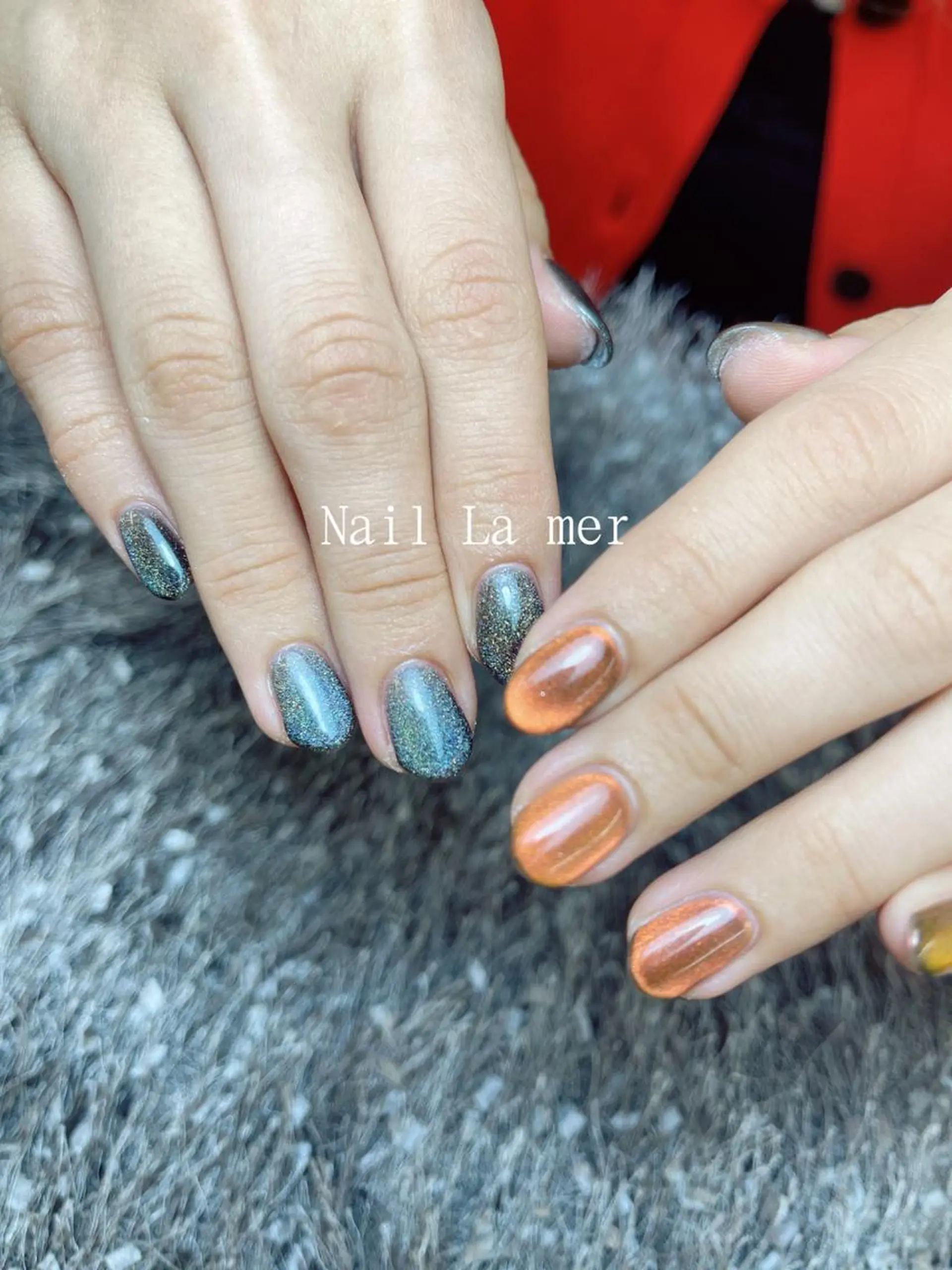 ネイル マグネットネイル マグネットワンカラー ワンカラーネイル La Merのネイルデザイン