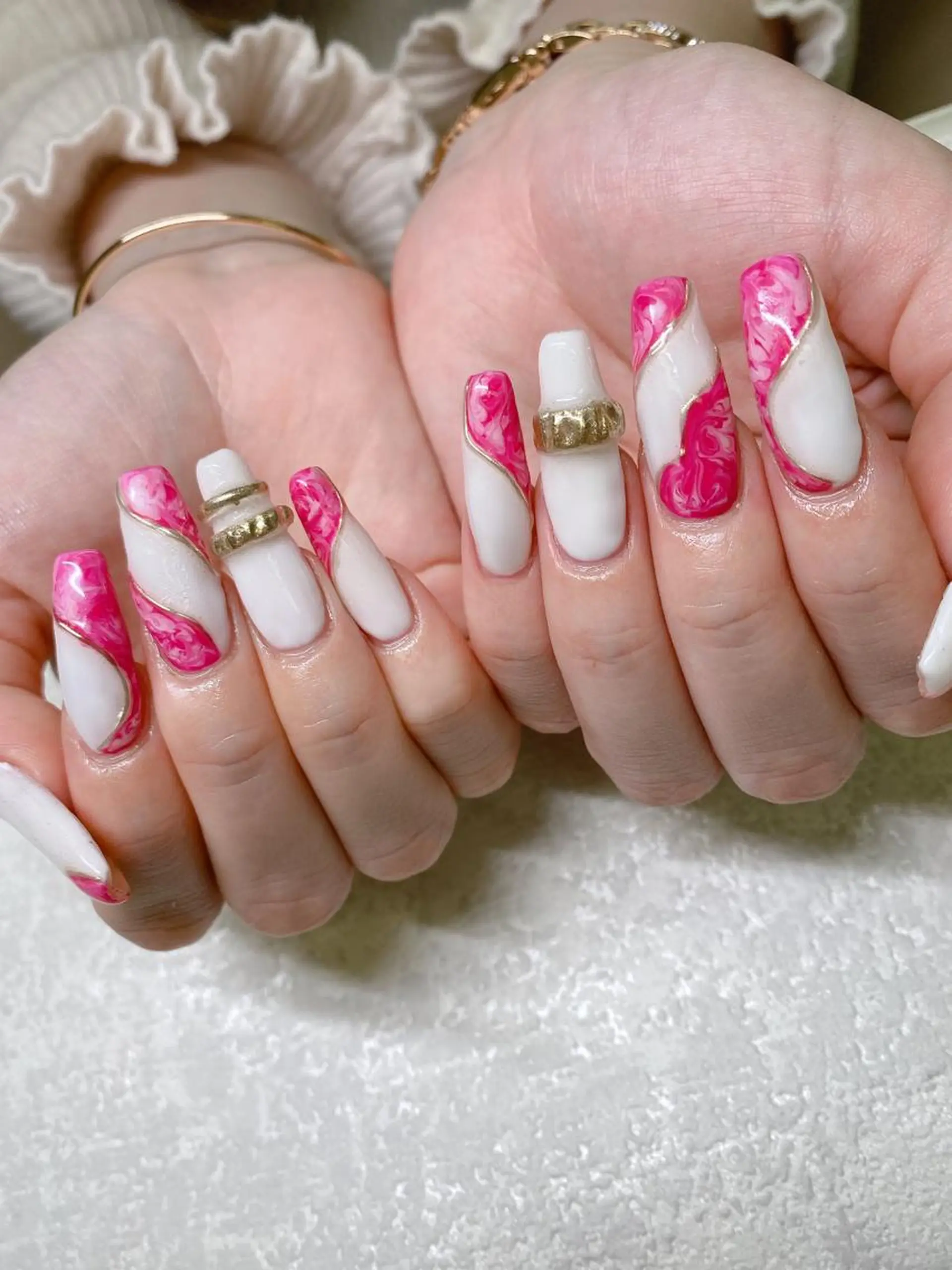 ロング ハンドネイル JNA認定講師🌸 RIEのネイルデザイン