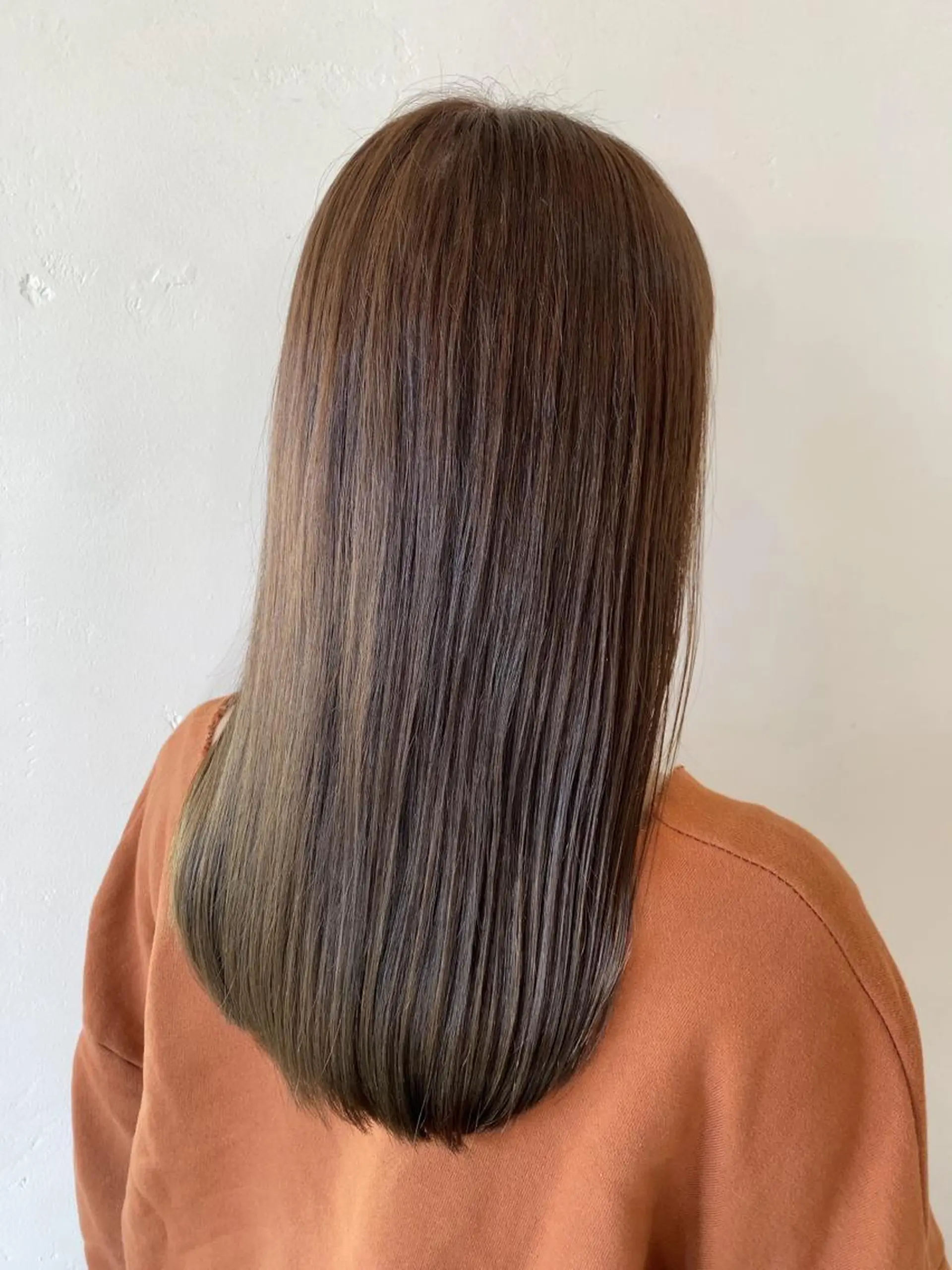 ロング カラー アッシュ ブリーチ ブリーチなしカラー stylist🎨 aye牧野莉香のヘアスタイル