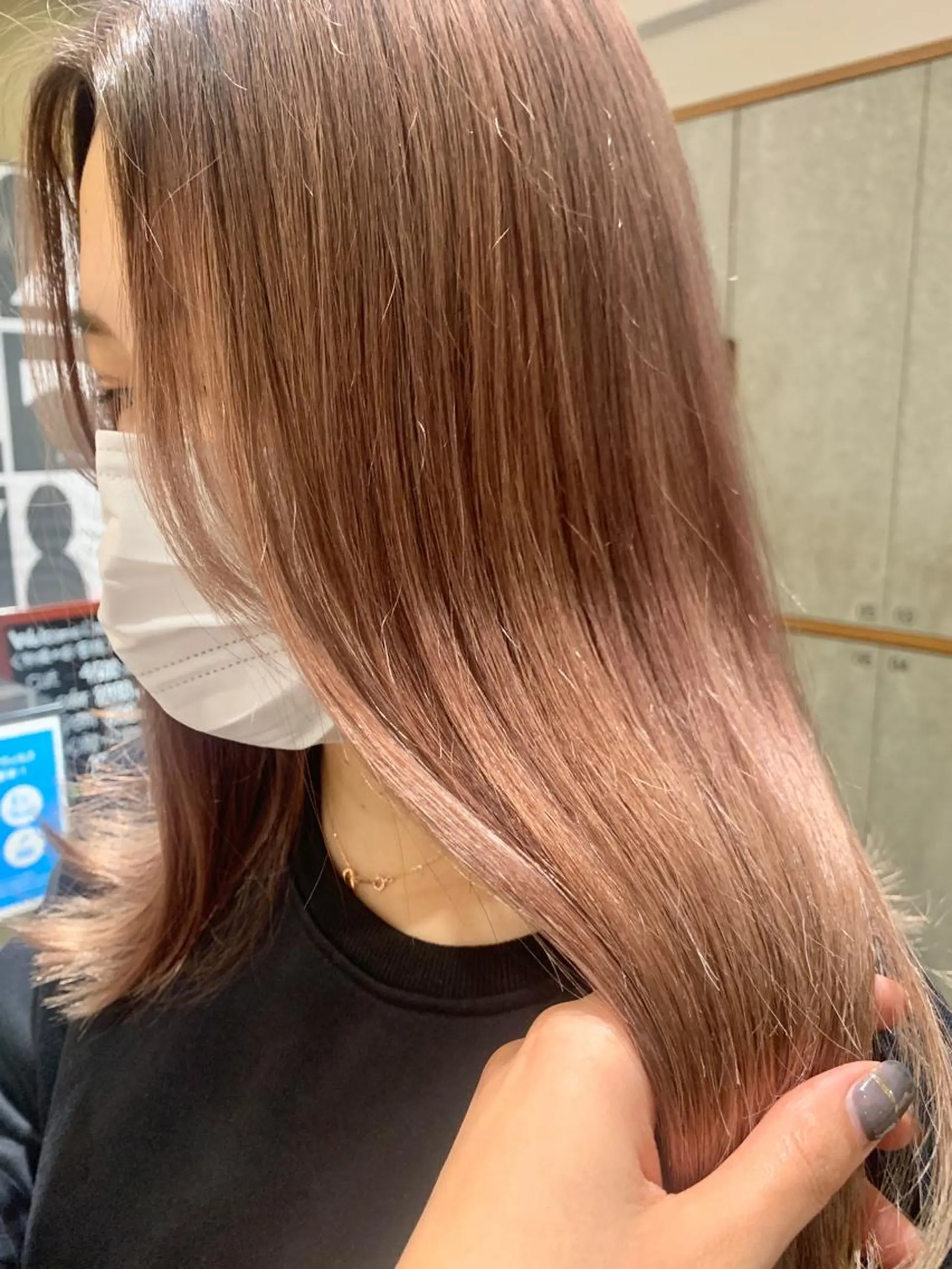 カラー ベージュカラー ピンクカラー RIO .のヘアスタイル