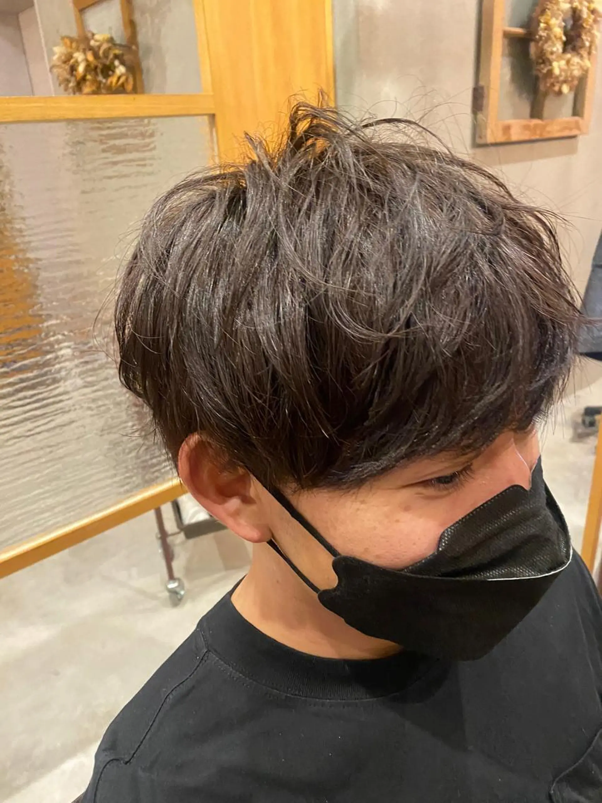 ミディアム メンズ マッシュ 高橋 奎太のヘアスタイル