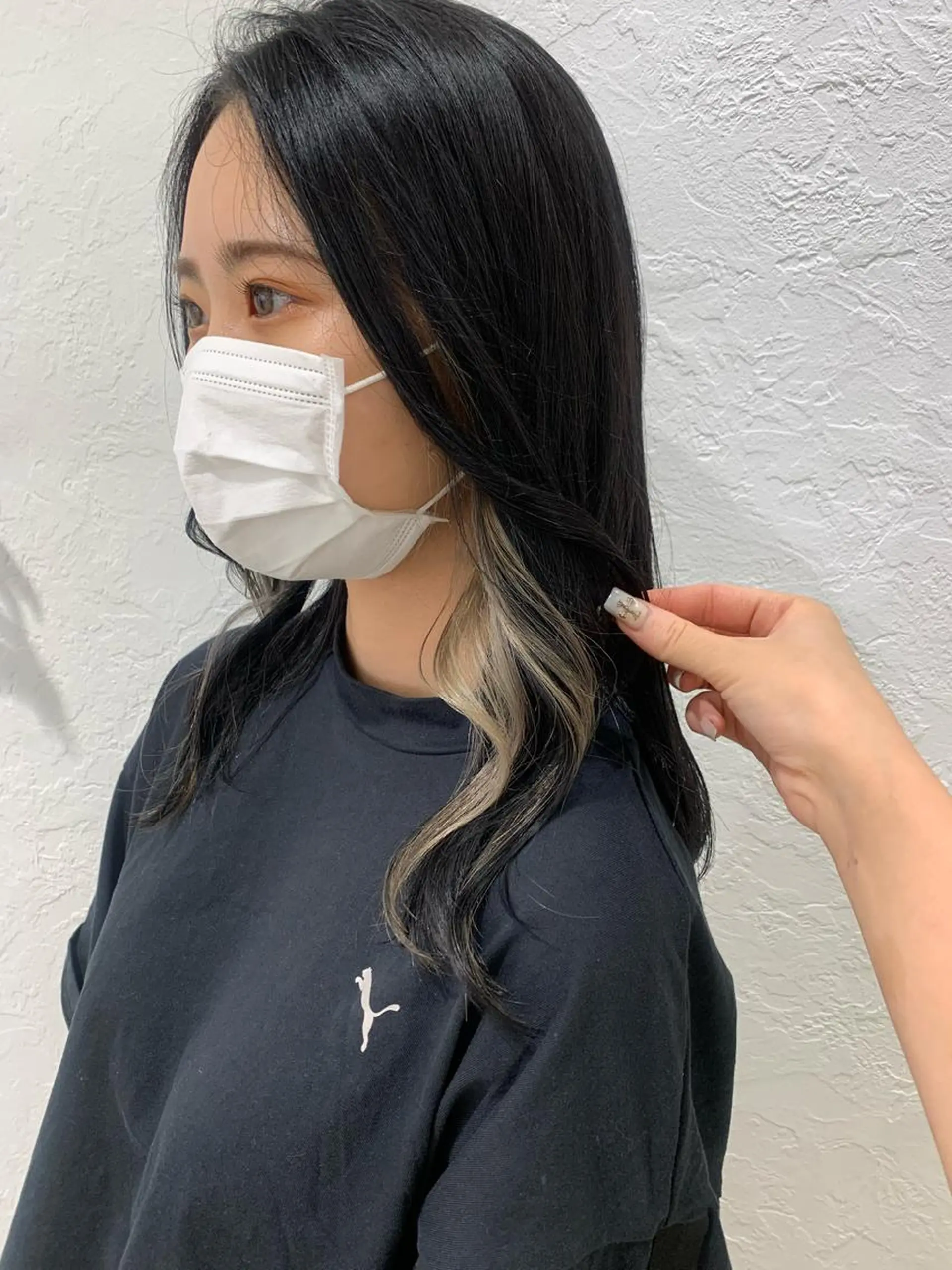 ロング カラー カット ヘアカラー トリートメント 顔周りレイヤー 🎀マリノのヘアスタイル