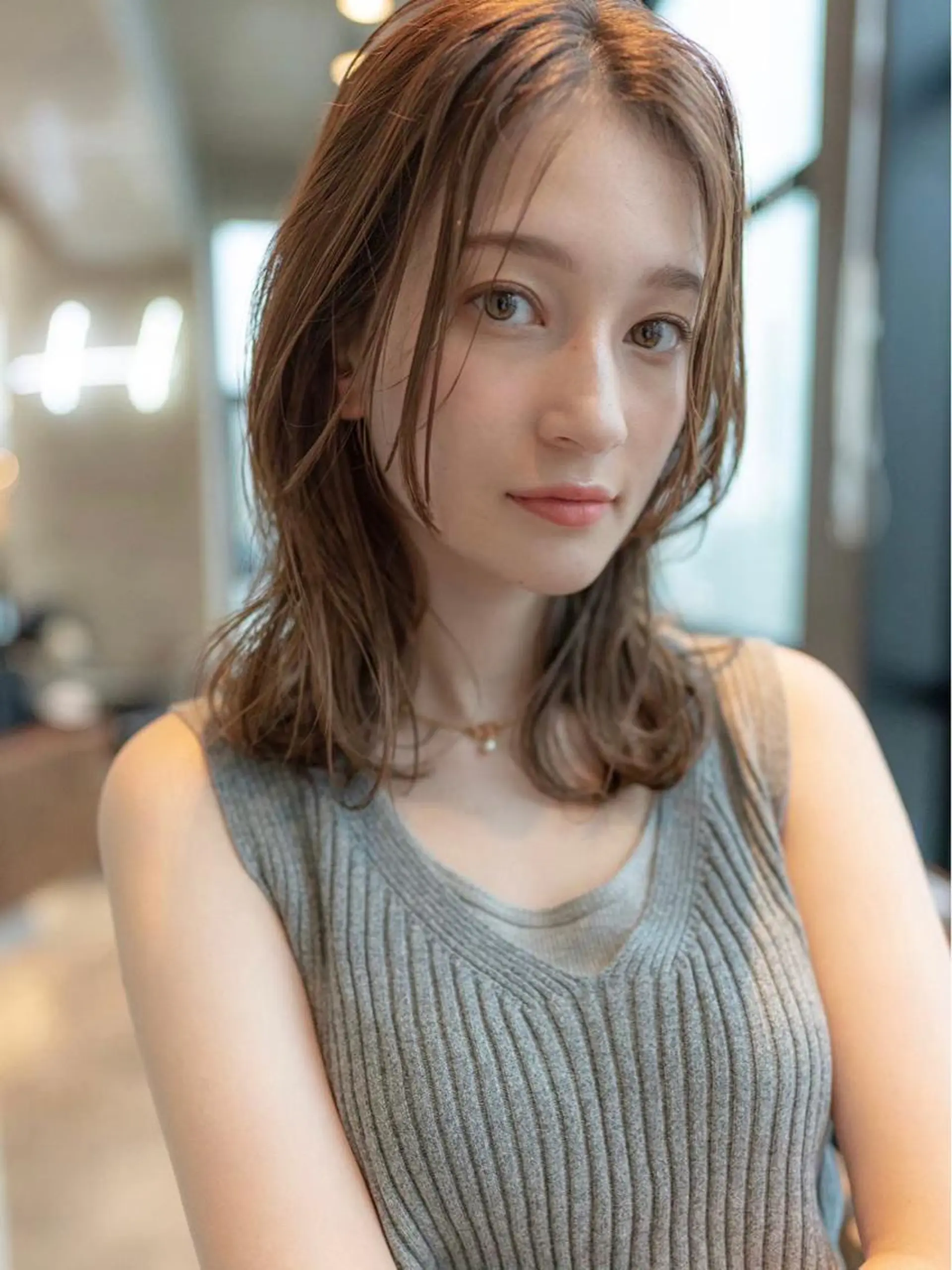 ミディアム くびれヘア くびれレイヤー レイヤーカット 岐阜駅/問屋町/玉宮 ショート/KAZÜのヘアスタイル