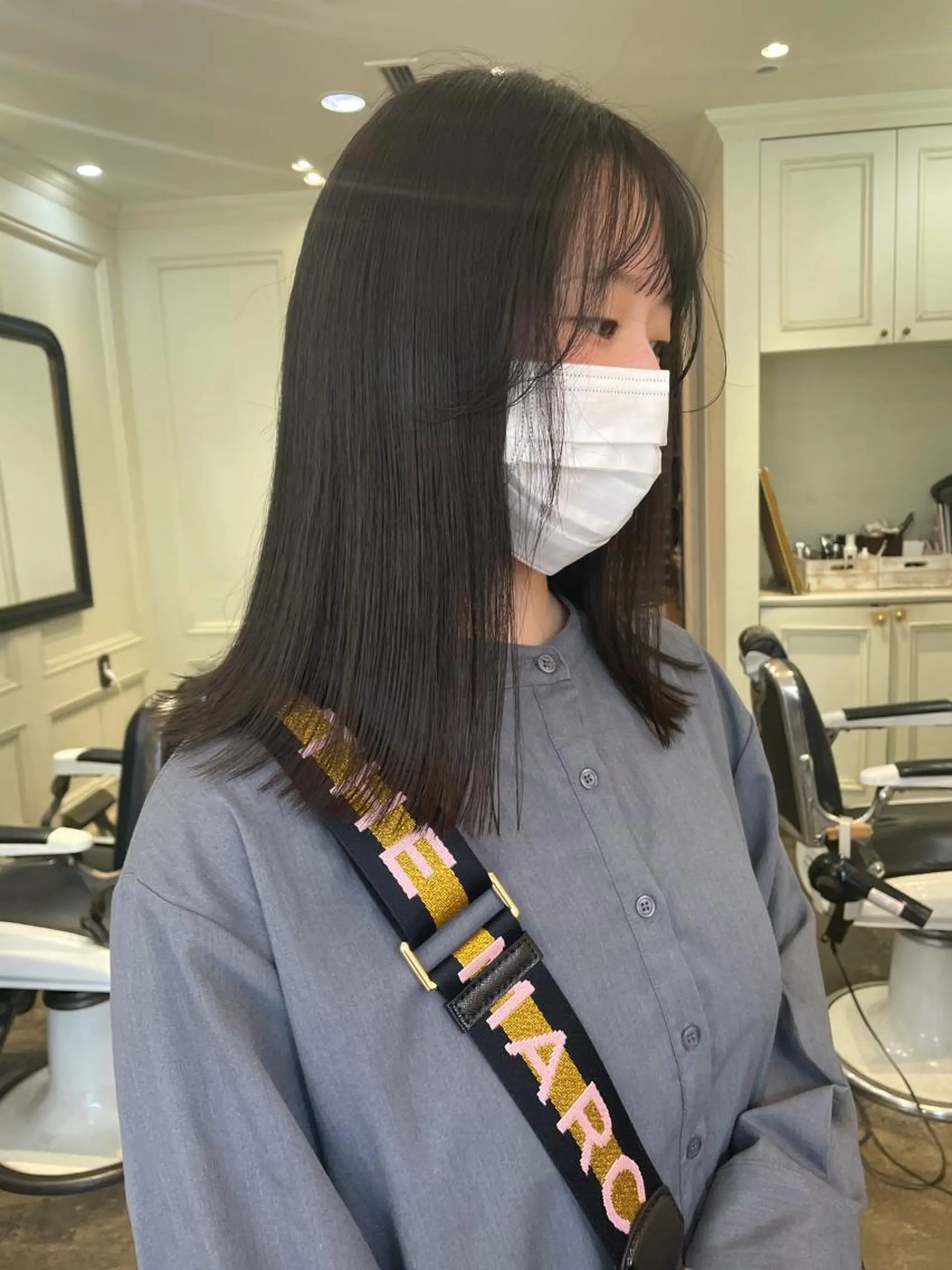 セミロング カラー classic 新横浜所属・大人girly🛋️ 🤍yukakoのヘアスタイル