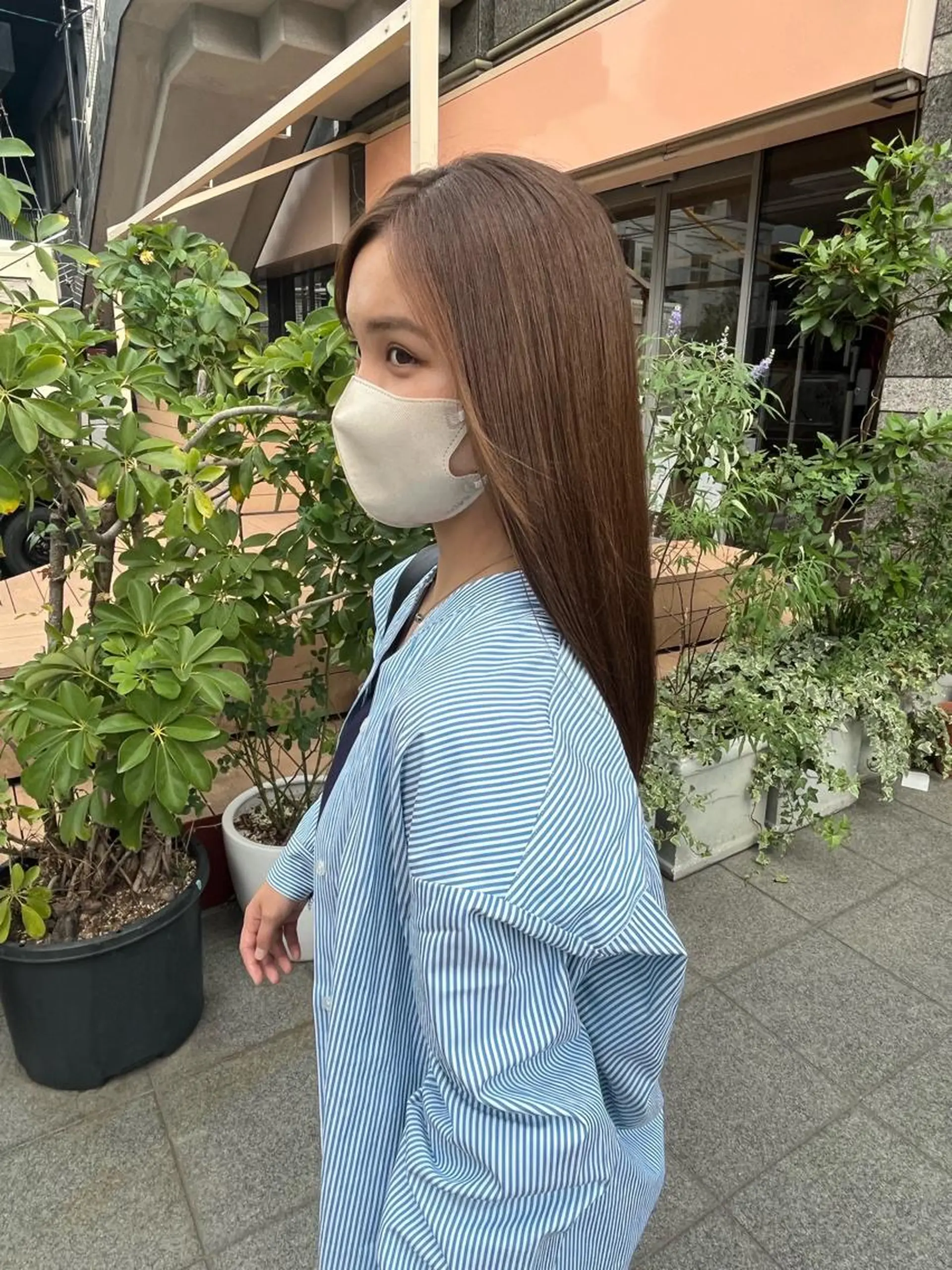 ロング 🫧オリーブカラー/ 酸性縮毛矯正銀座🫧のヘアスタイル