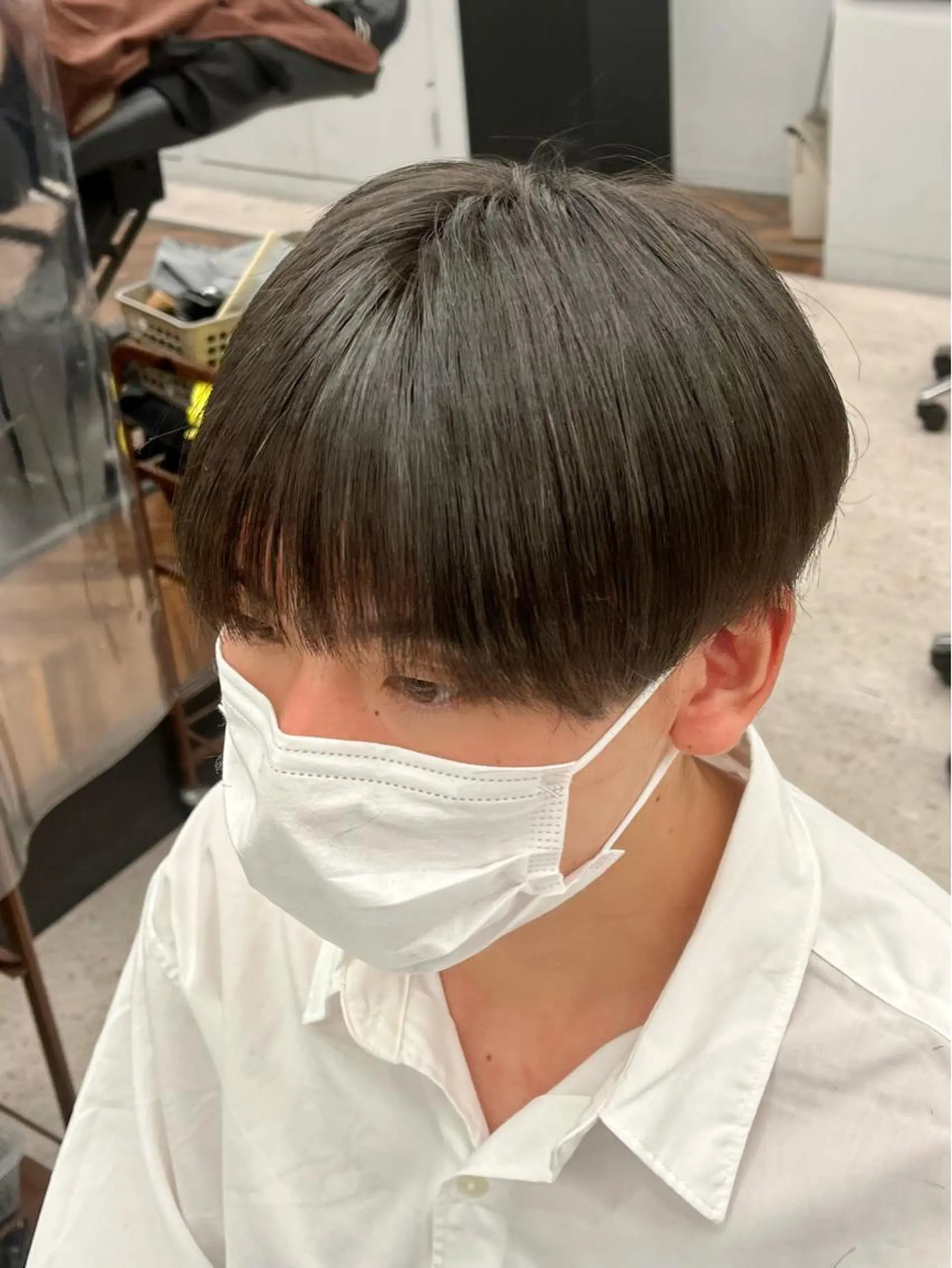 メンズ マッシュ メンズパーマ シースルーマッシュ hair&make NOISM -eha-所属・メンズ特化美容師/ 新井　洸太のヘアスタイル