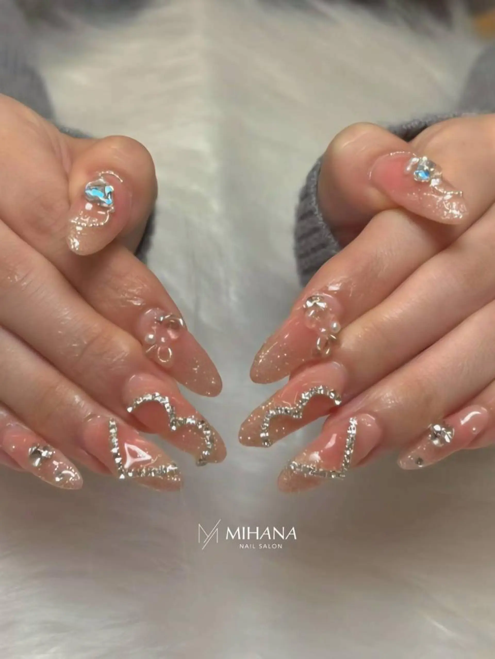 ネイル ジェルネイル 韓国ネイル パラジェル ワンホンネイル MIHANA 西川口 /Jrネイリストのネイルデザイン