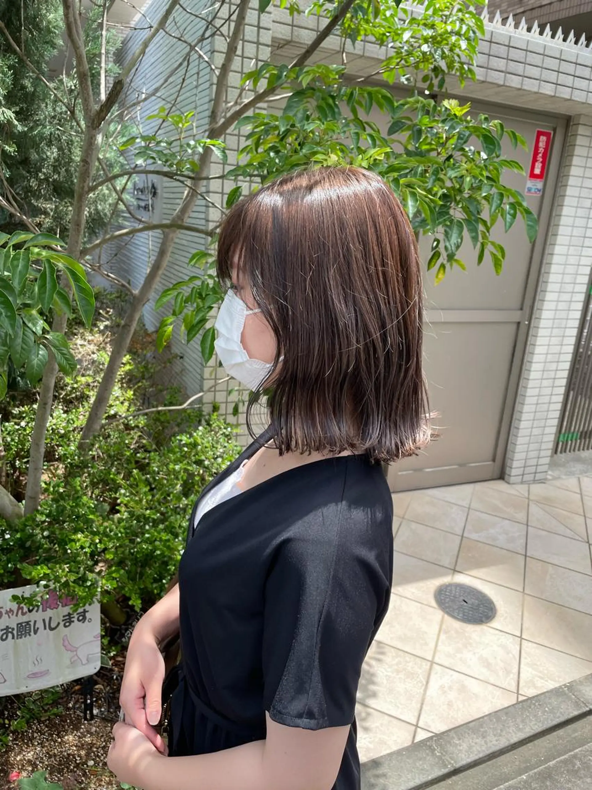 ミディアム 亀川蓮 Agu hairのヘアスタイル