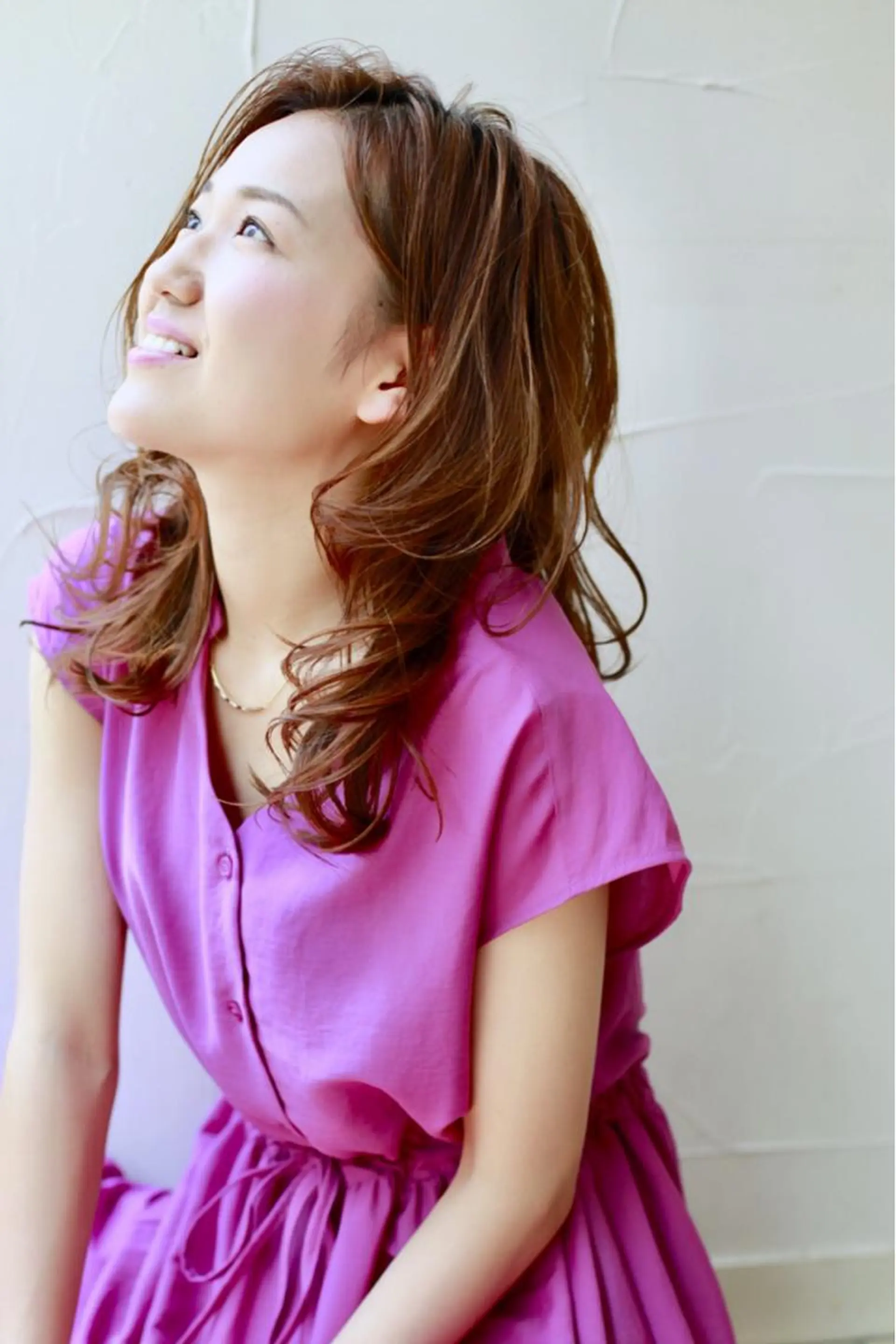 ミディアム カラー ハイライトカラー ハイライト ヘアカラー トリートメント 四ッ家 裕【店長】のヘアスタイル