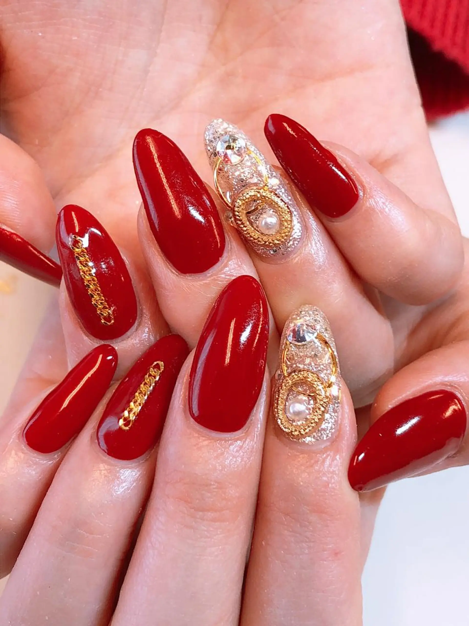 ネイル アートネイル キラキラネイル スカルプネイル ストーンネイル KIREIE NAILSのネイルデザイン