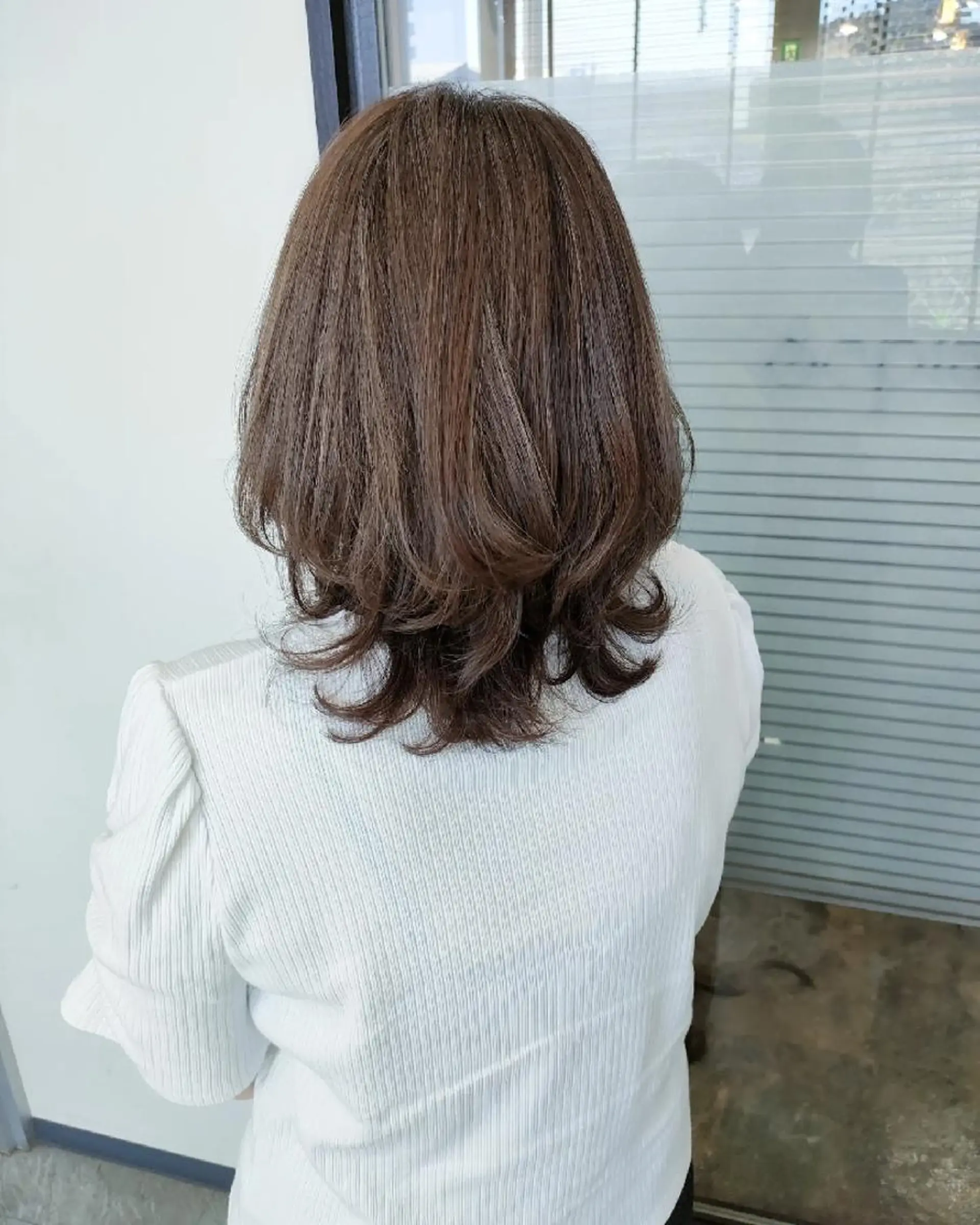 ミディアム カラー パーマ ハイライトカラー ハイライト カット ヘアカラー トリートメント sepiage trois所属・酒井 亜希のヘアスタイル
