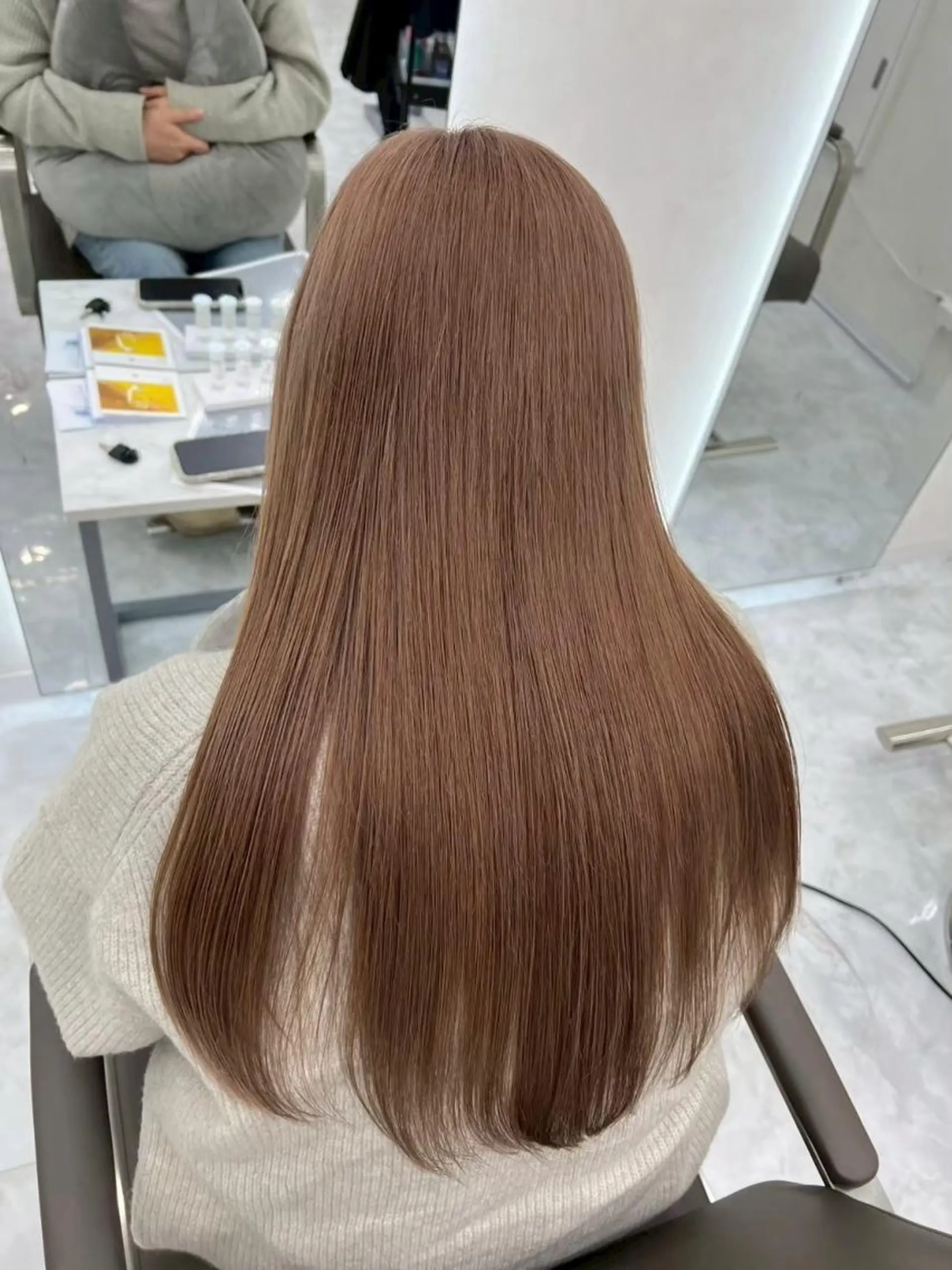 ロング 江坂最安値*ブリーチ 田中のヘアスタイル