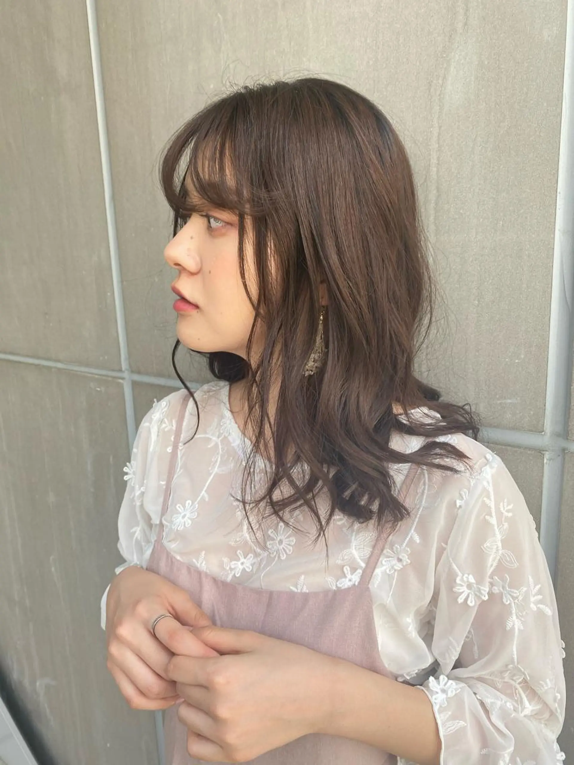 ロング カラー ヘアアレンジ たなか ちあきのヘアスタイル
