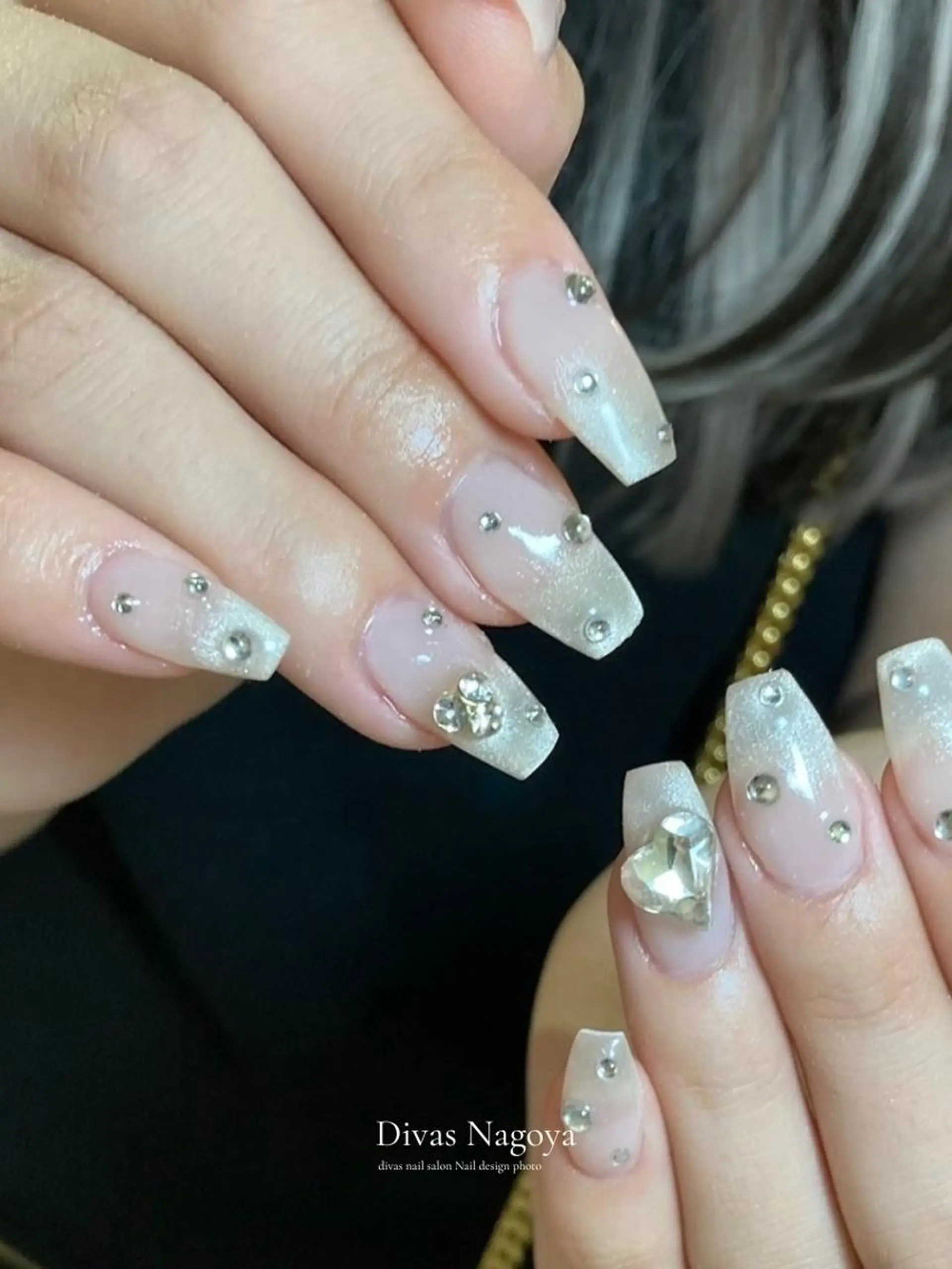 ネイル 長さ出し ジェルネイル 韓国ネイル マグネットネイル 持ち込み 🎀Sakae D.d nail🎀のネイルデザイン