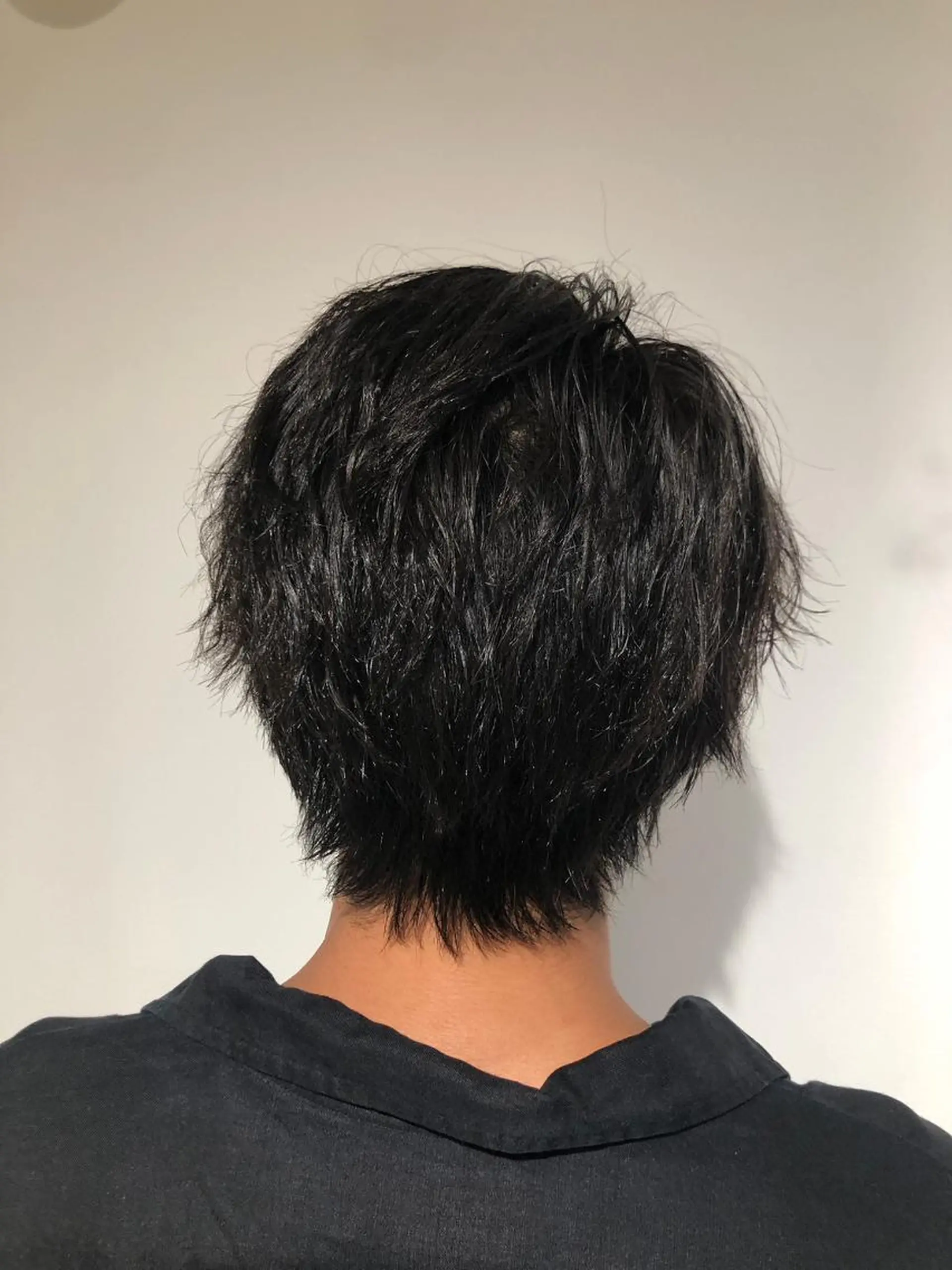 ショート メンズ アップバング ビジネス マッシュ メンズパーマ メンズツイストパーマ カット 高橋 英彦のヘアスタイル