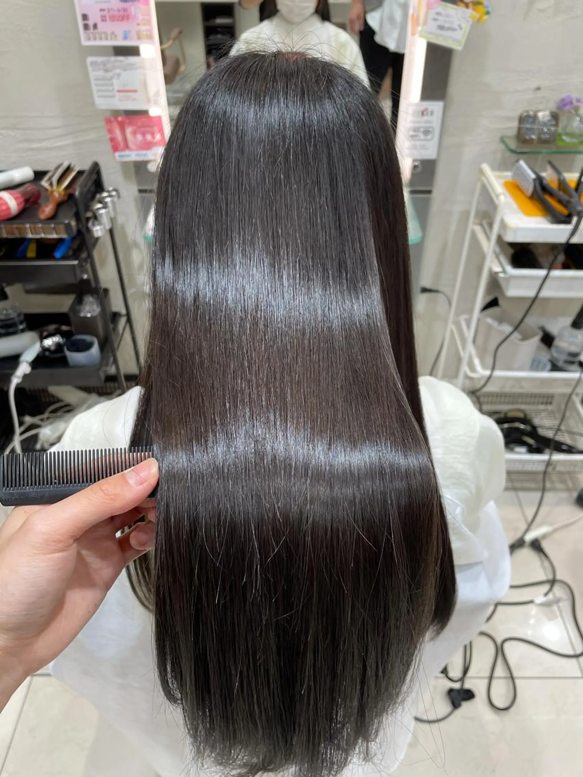 ロング パーマ 髪質改善 ストレートパーマ 美髪×縮毛矯正 水上真由美😘のヘアスタイル