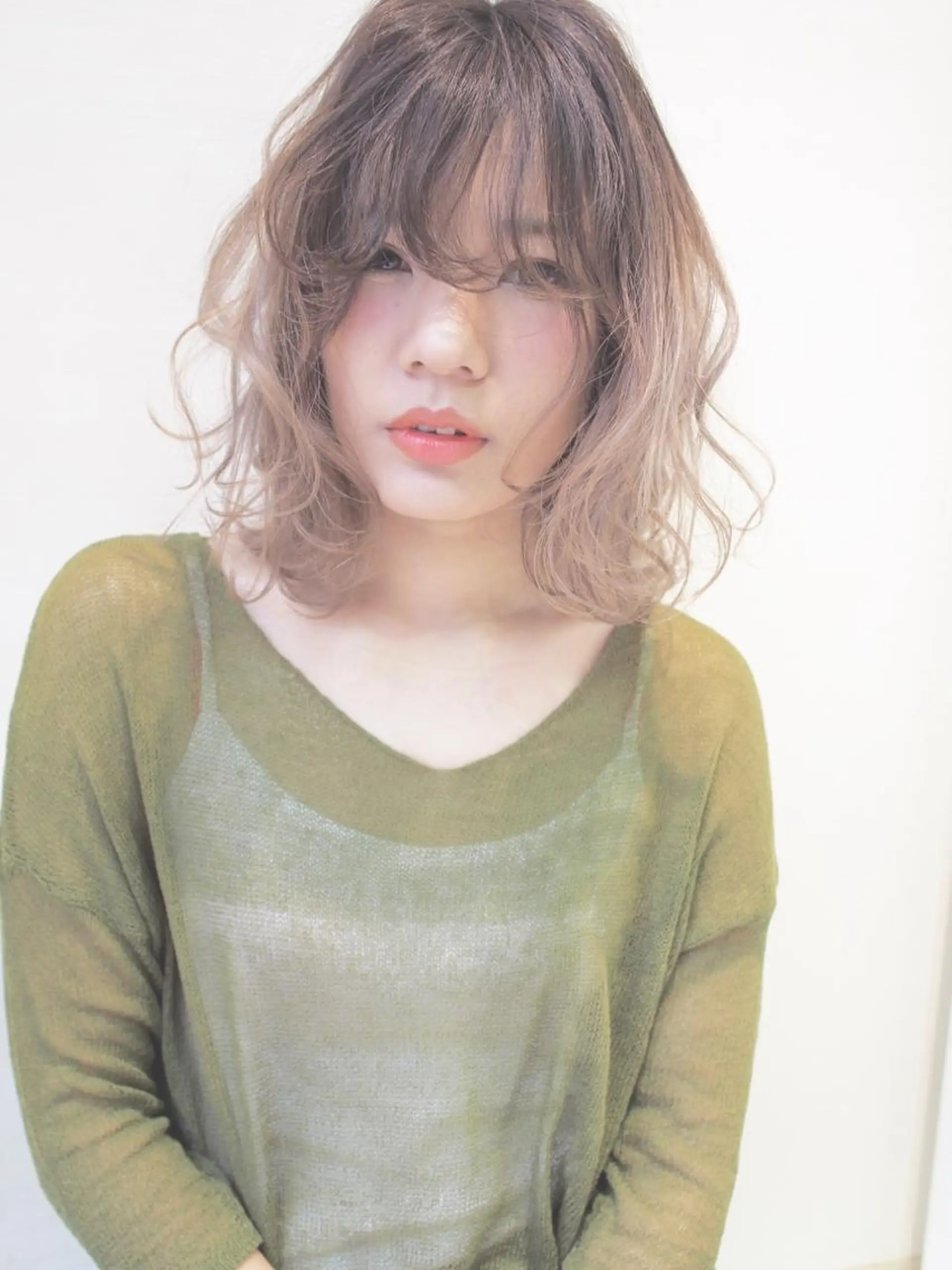 ミディアム カラー 似合わせカット🌿 前川のヘアスタイル