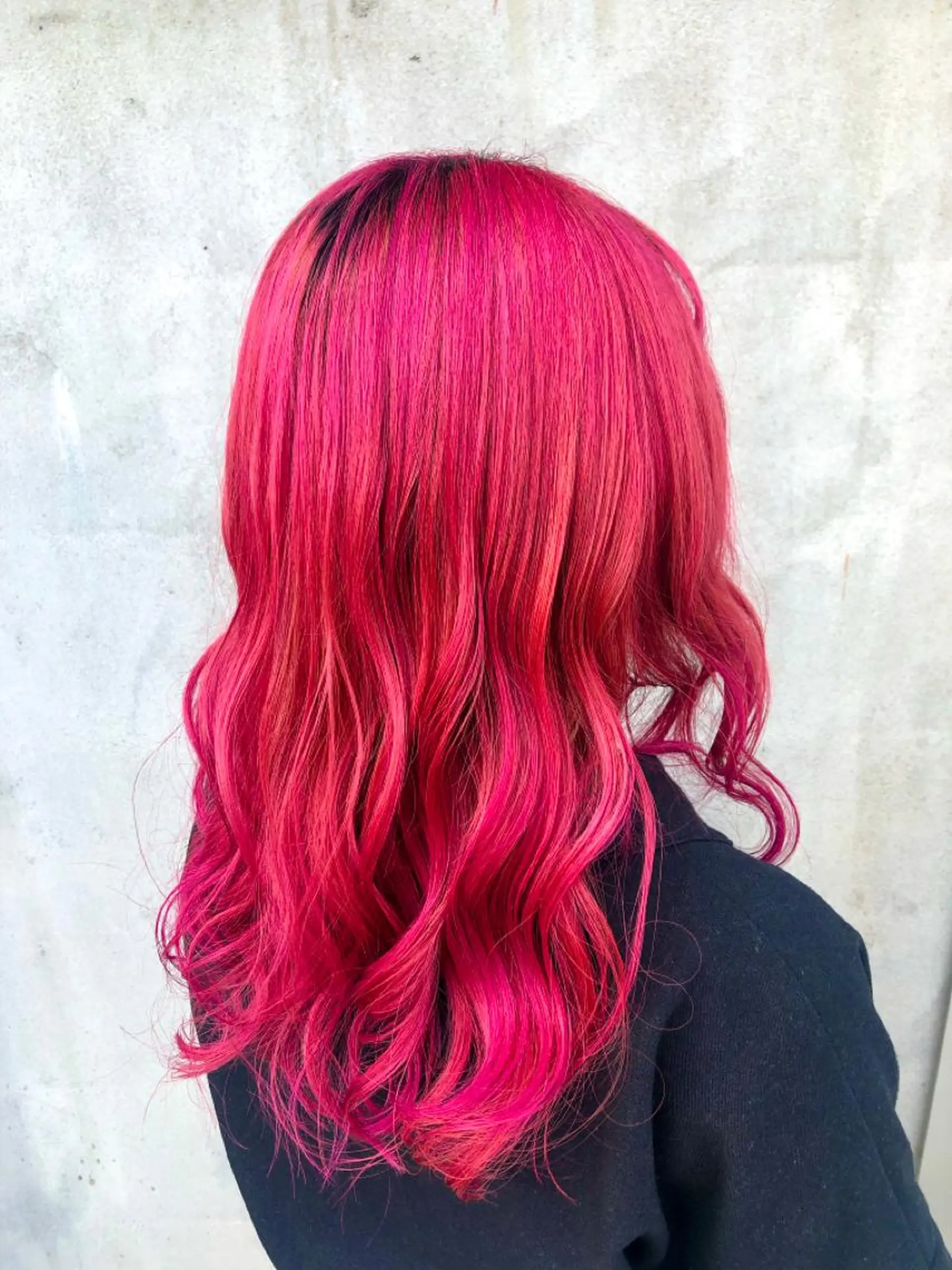 ロング カラー ブリーチ ピンクカラー NAGON STYLE  MICI所属・佐藤 美聡のヘアスタイル