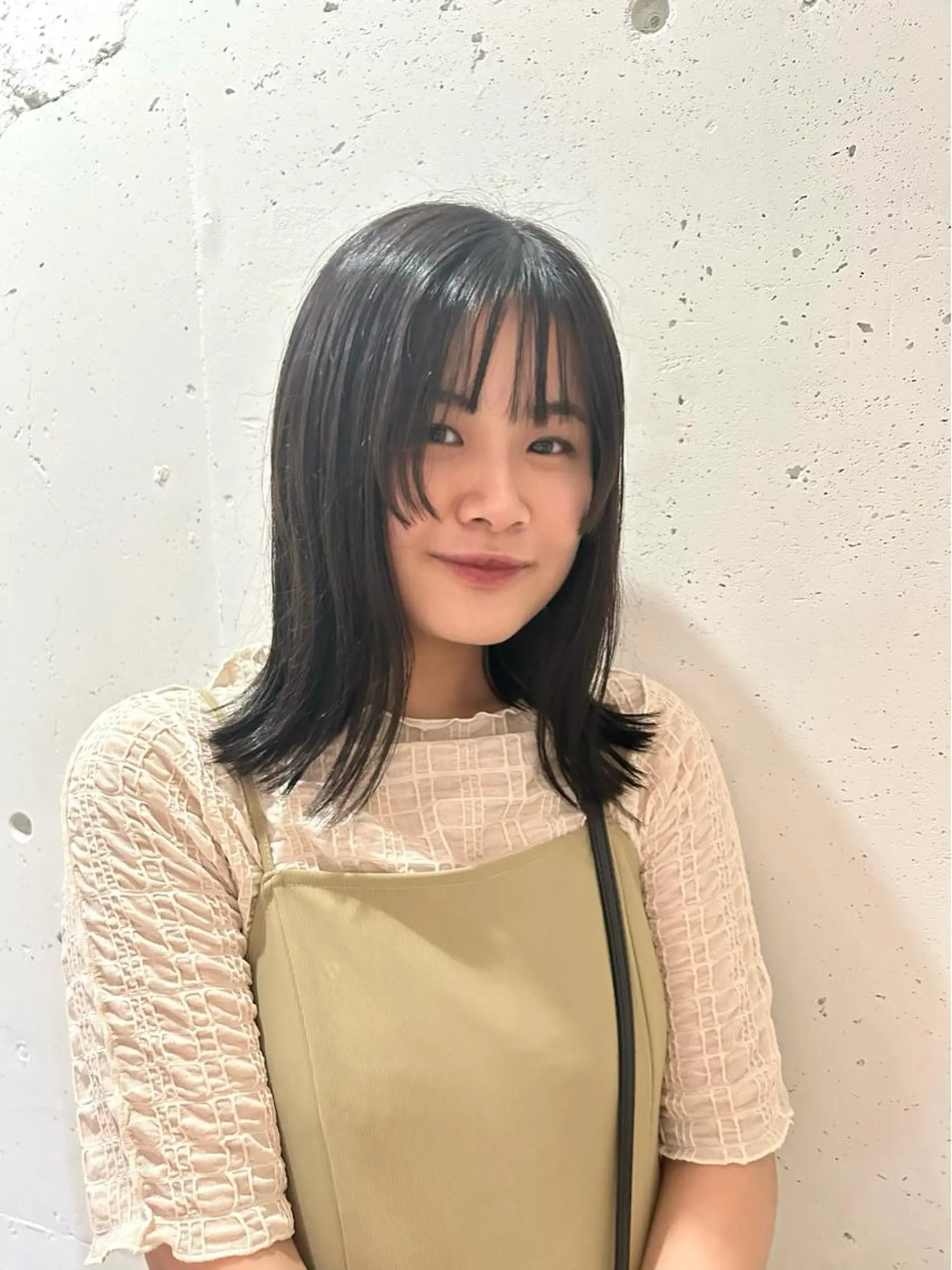 ミディアム 顔周りカット カット ヘアカラー トリートメント ♡FERIA桃山台 サイトウ ユウ♡のヘアスタイル