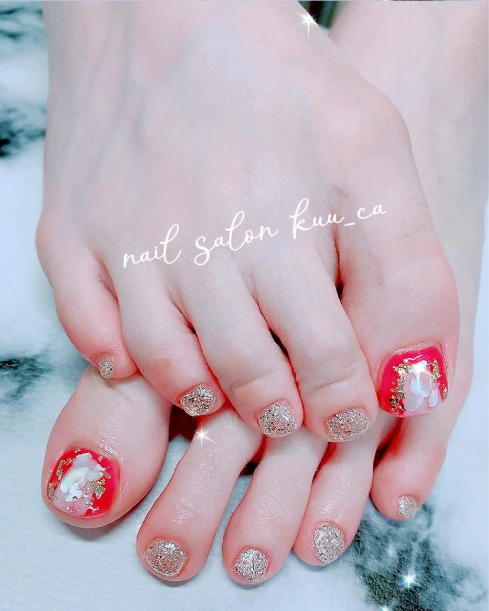 ネイル フットネイル nail salon kuu_caのネイルデザイン