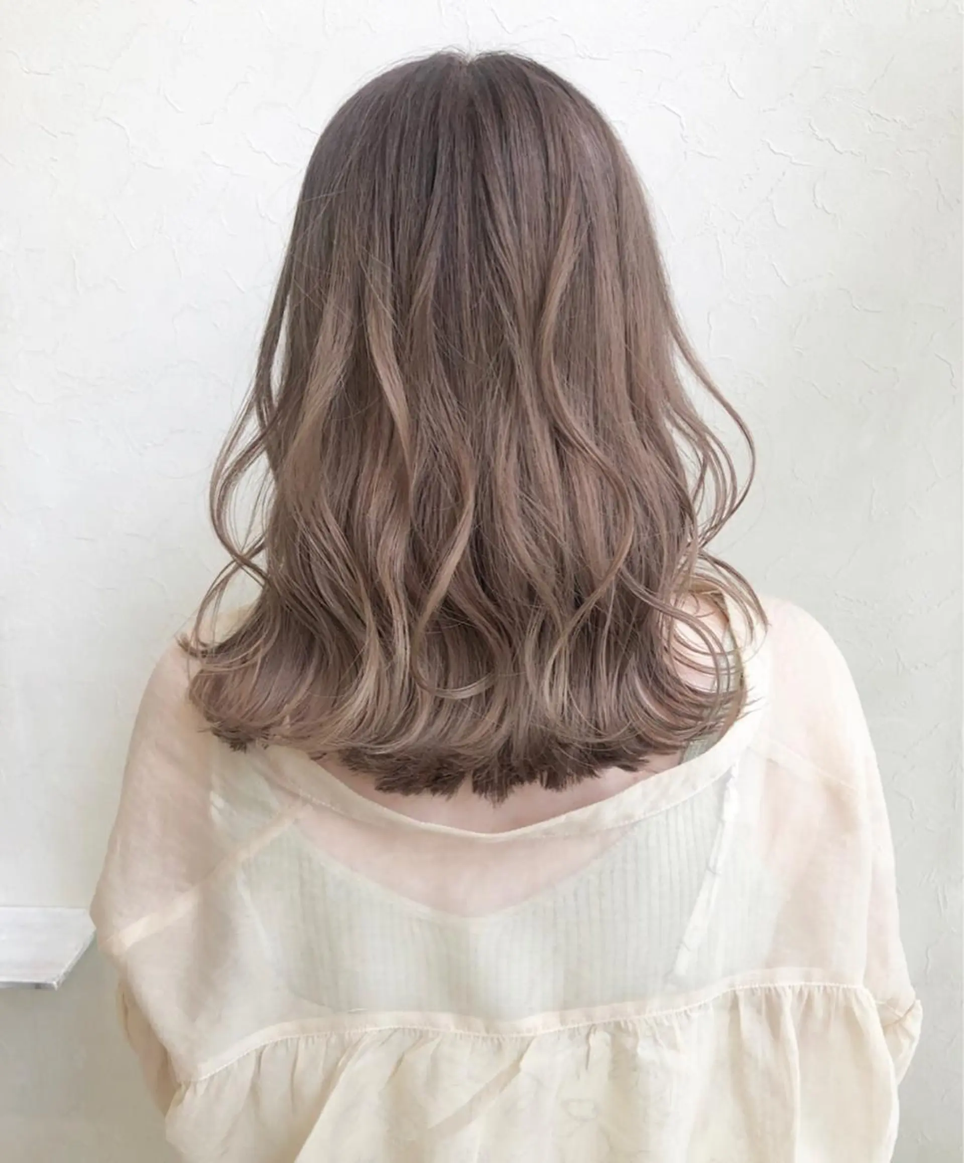 セミロング カラー ヘアカラー トリートメント nakahara madokaのヘアスタイル