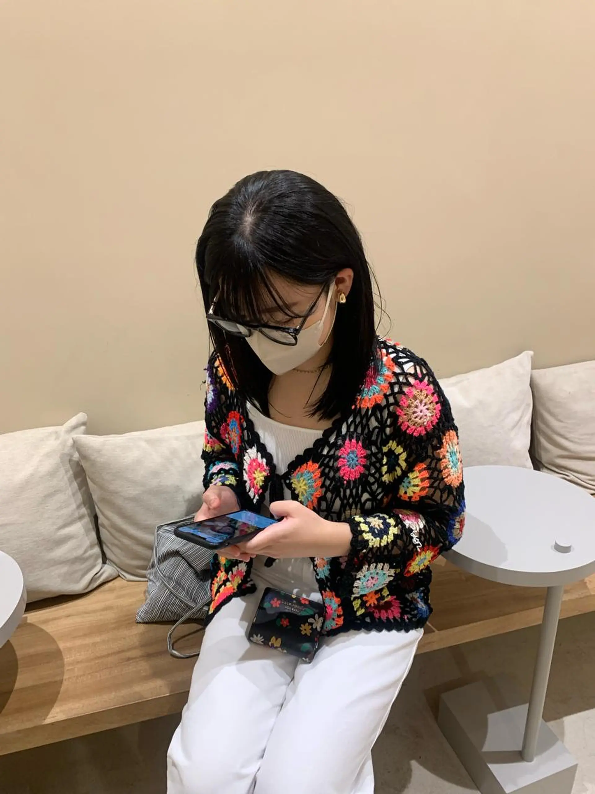 ミディアム カラー パーマ 🎀オイダイラ モモカ🎀のヘアスタイル