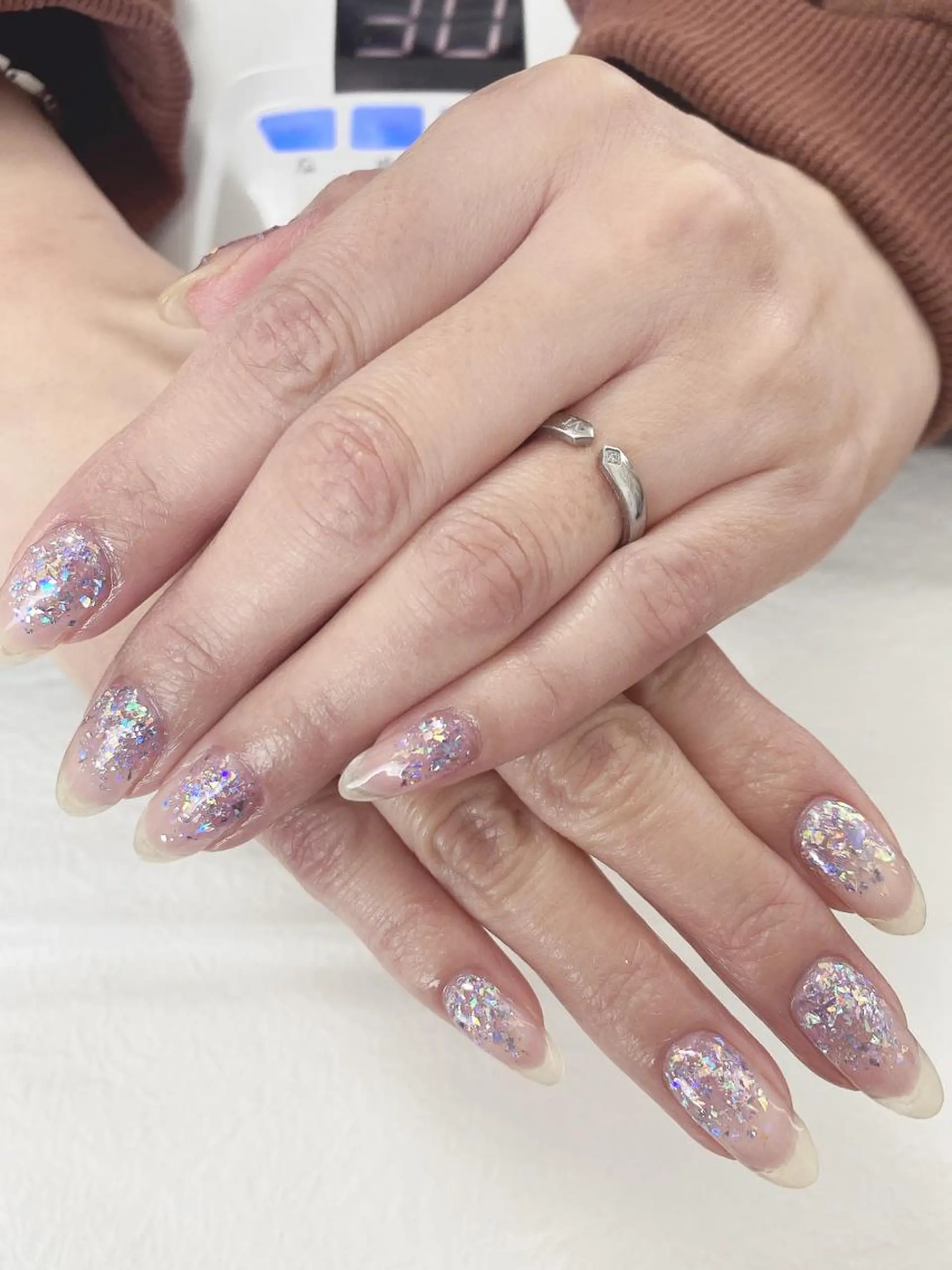 ネイル ラメ(グリッター) ラメグラデーション Bienvenue りょうこのネイルデザイン