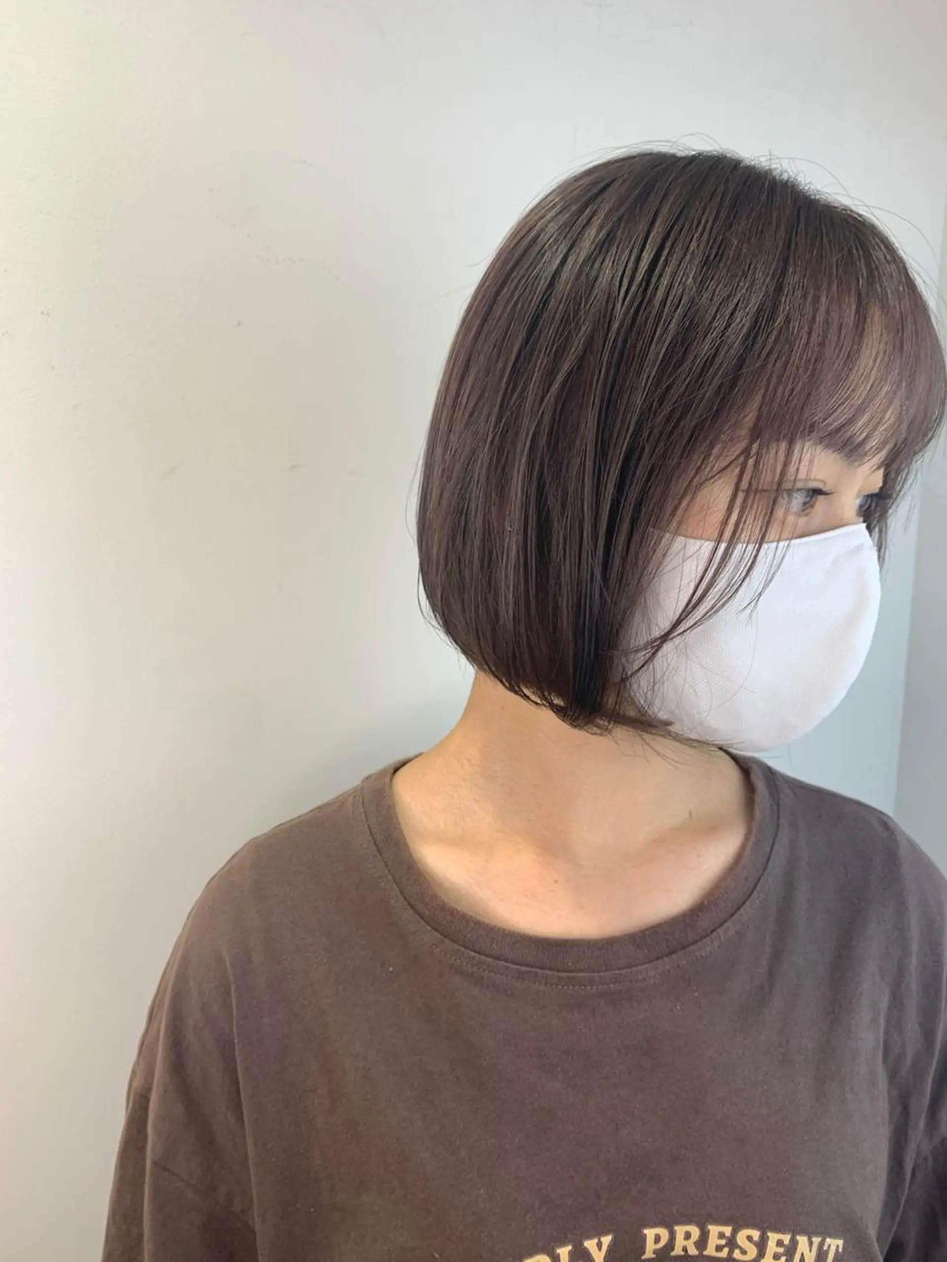 ショート カラー グレージュ ラベンダーカラー ラベンダーグレージュ ラベンダーグレー ボブ SALOWIN神戸三宮店所属・【美髪を叶える】中谷 彰宏（アキ)のヘアスタイル