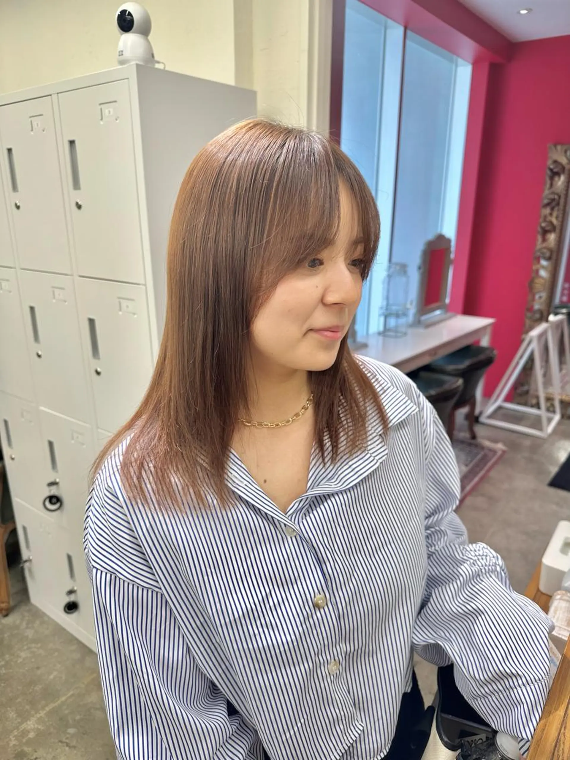 セミロング パーマ ＼脱・うねり& 広がり／gite菊のヘアスタイル