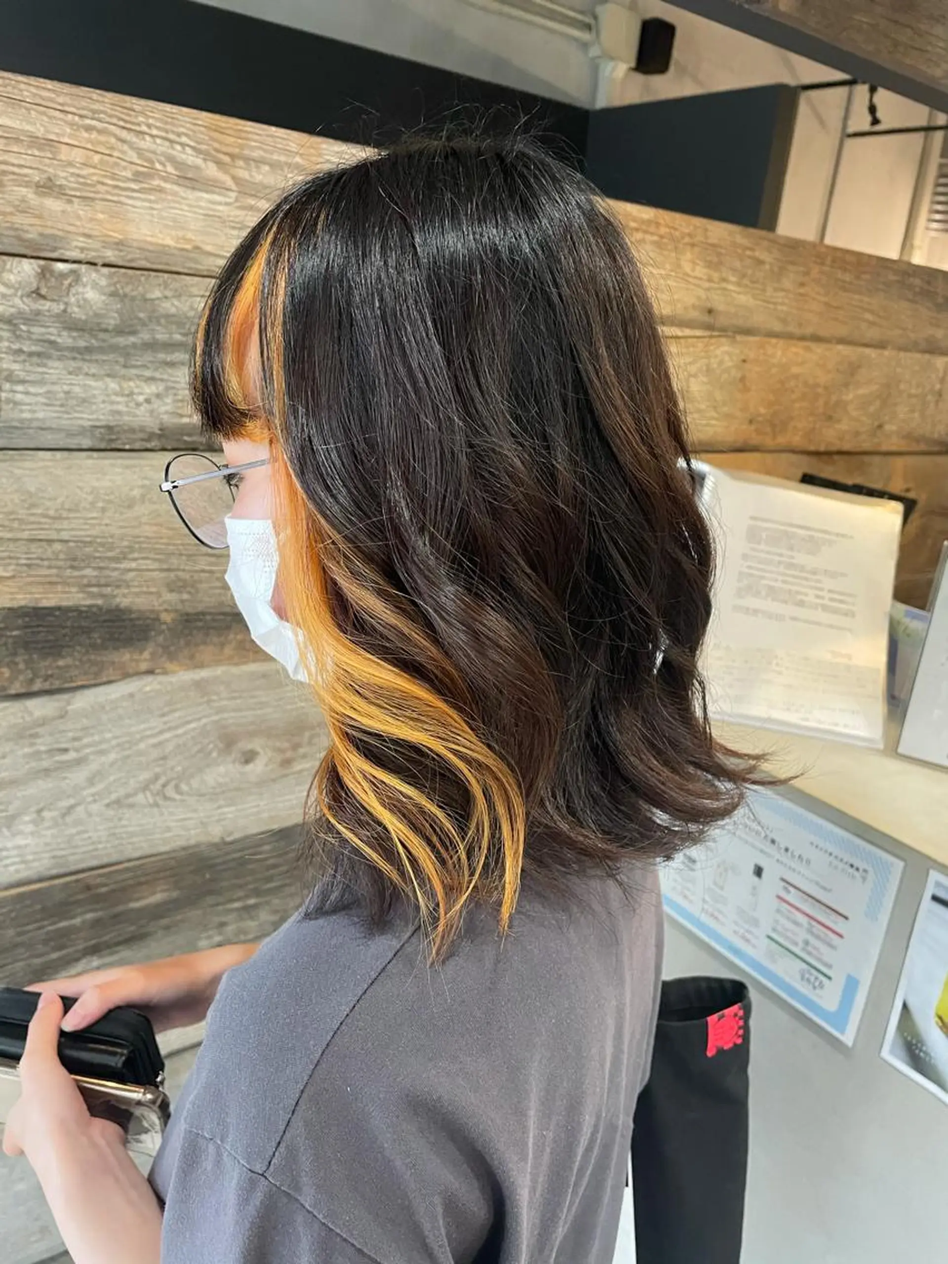 ロング ミストバング and K所属・and K 那覇小禄店のヘアスタイル