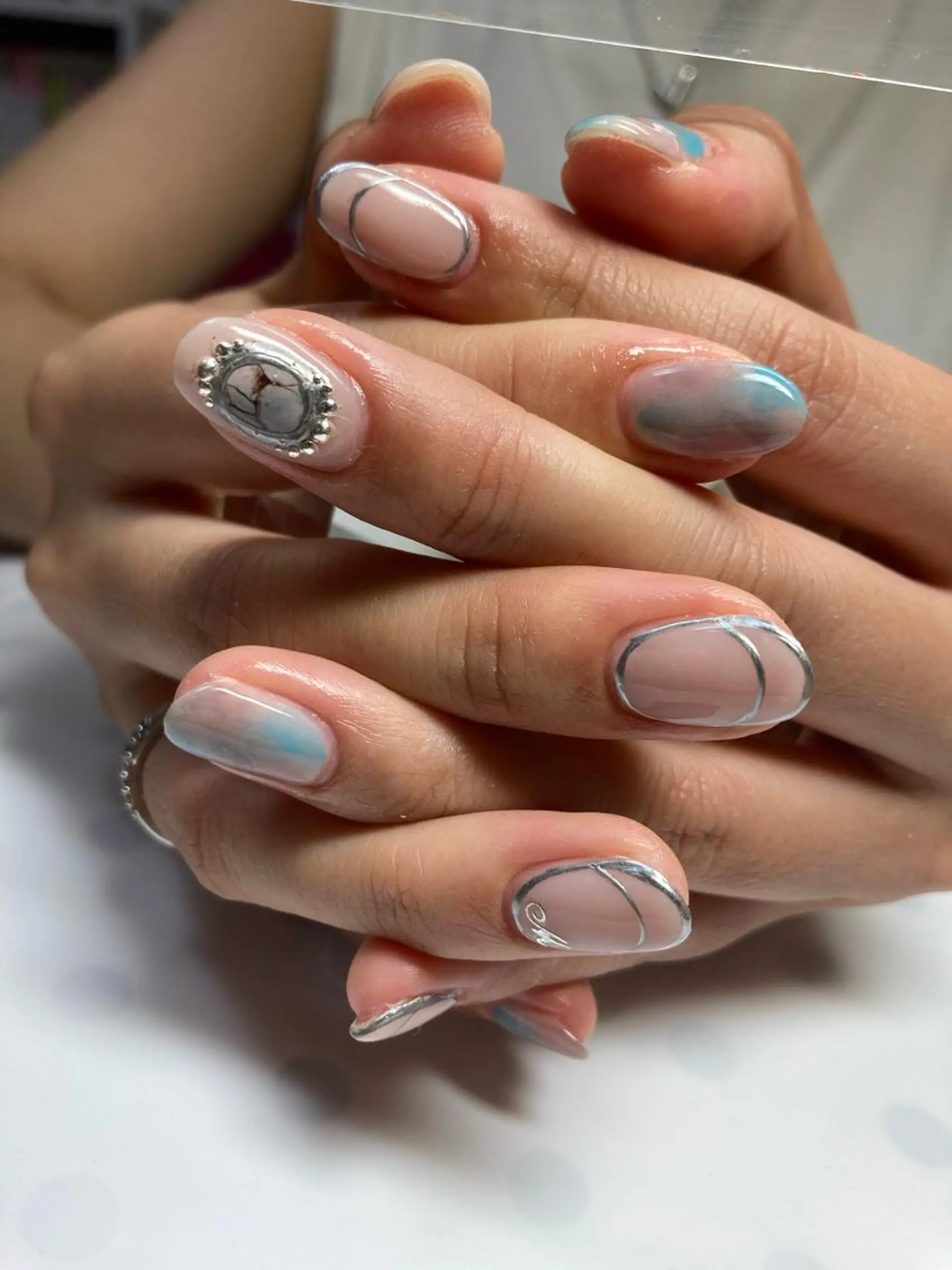 ミディアム ネイル nail yukkoのネイルデザイン
