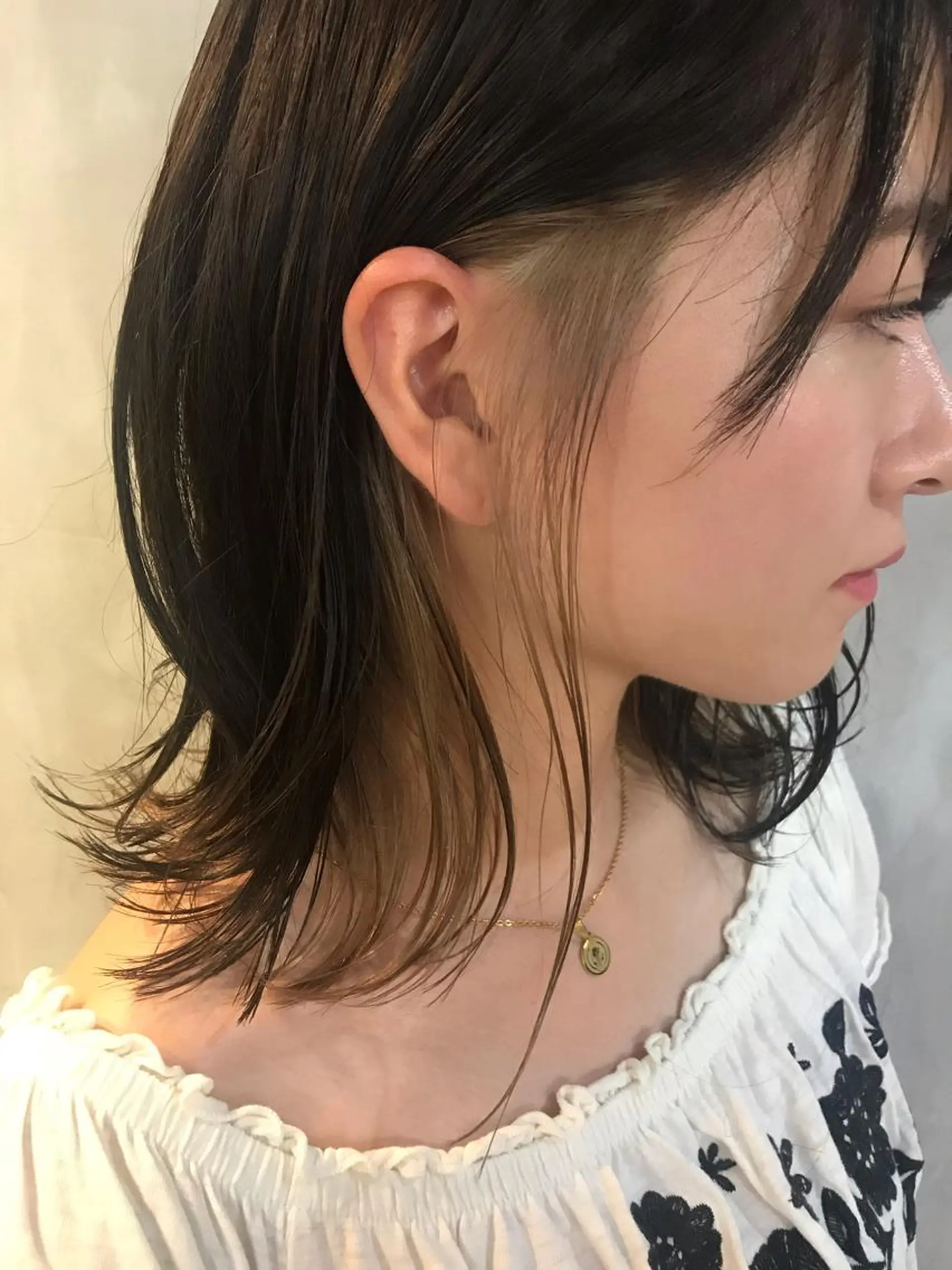 ミディアム カラー ベージュカラー stylist/蛯谷 珠里のヘアスタイル