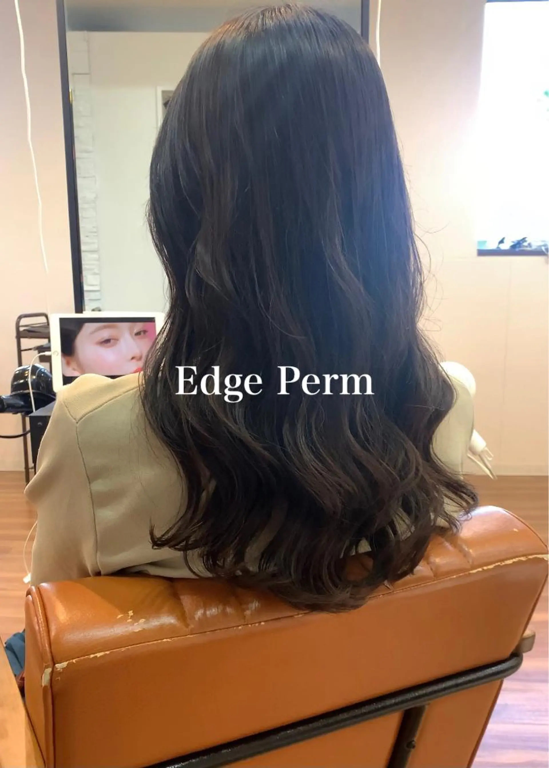 セミロング パーマ セミロングパーマ デジタルパーマ カット パーマ 古沢 新のヘアスタイル