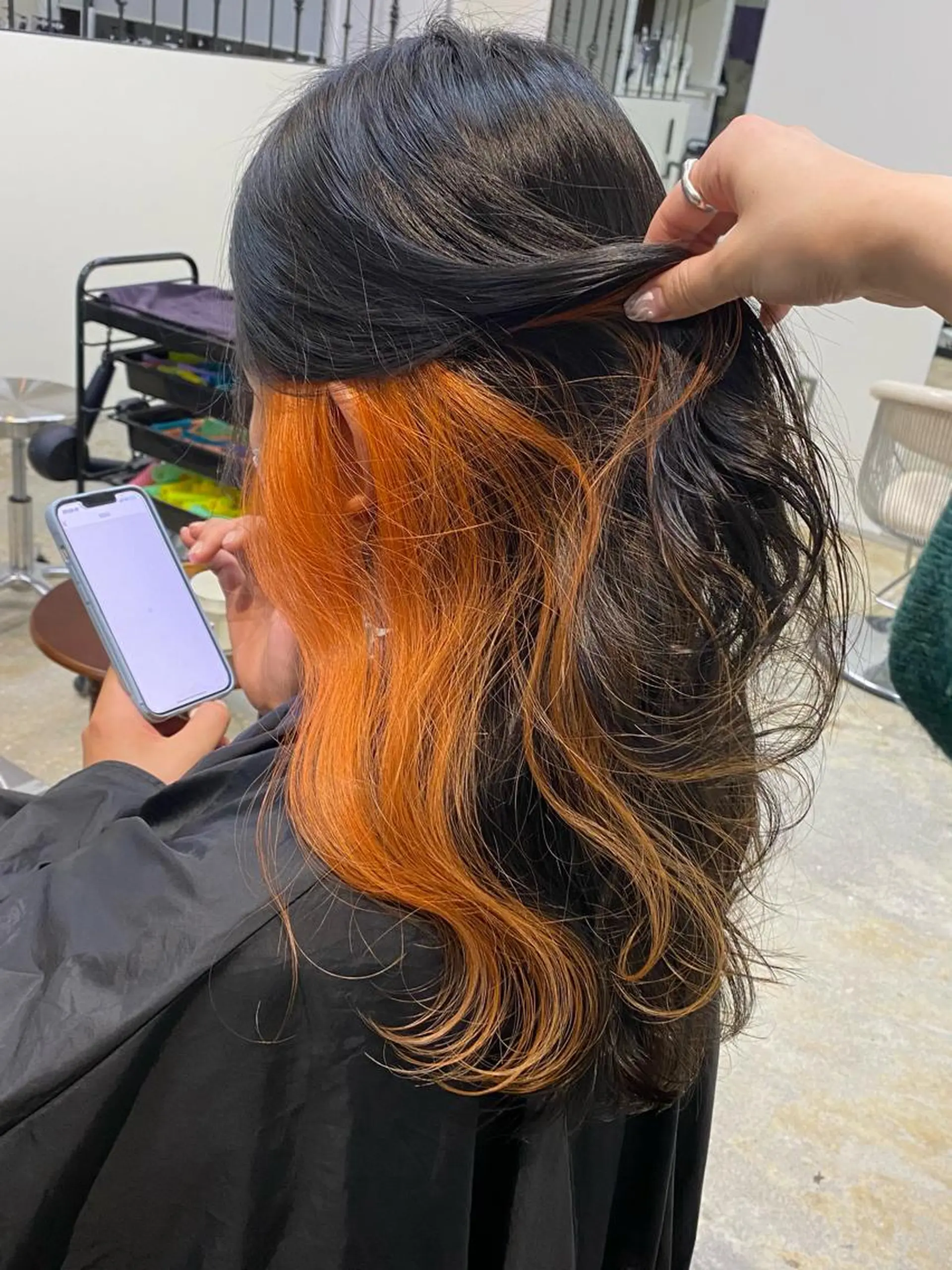 ロング カラー ヘアアレンジ ヘアカラー souco/ moenoのヘアスタイル