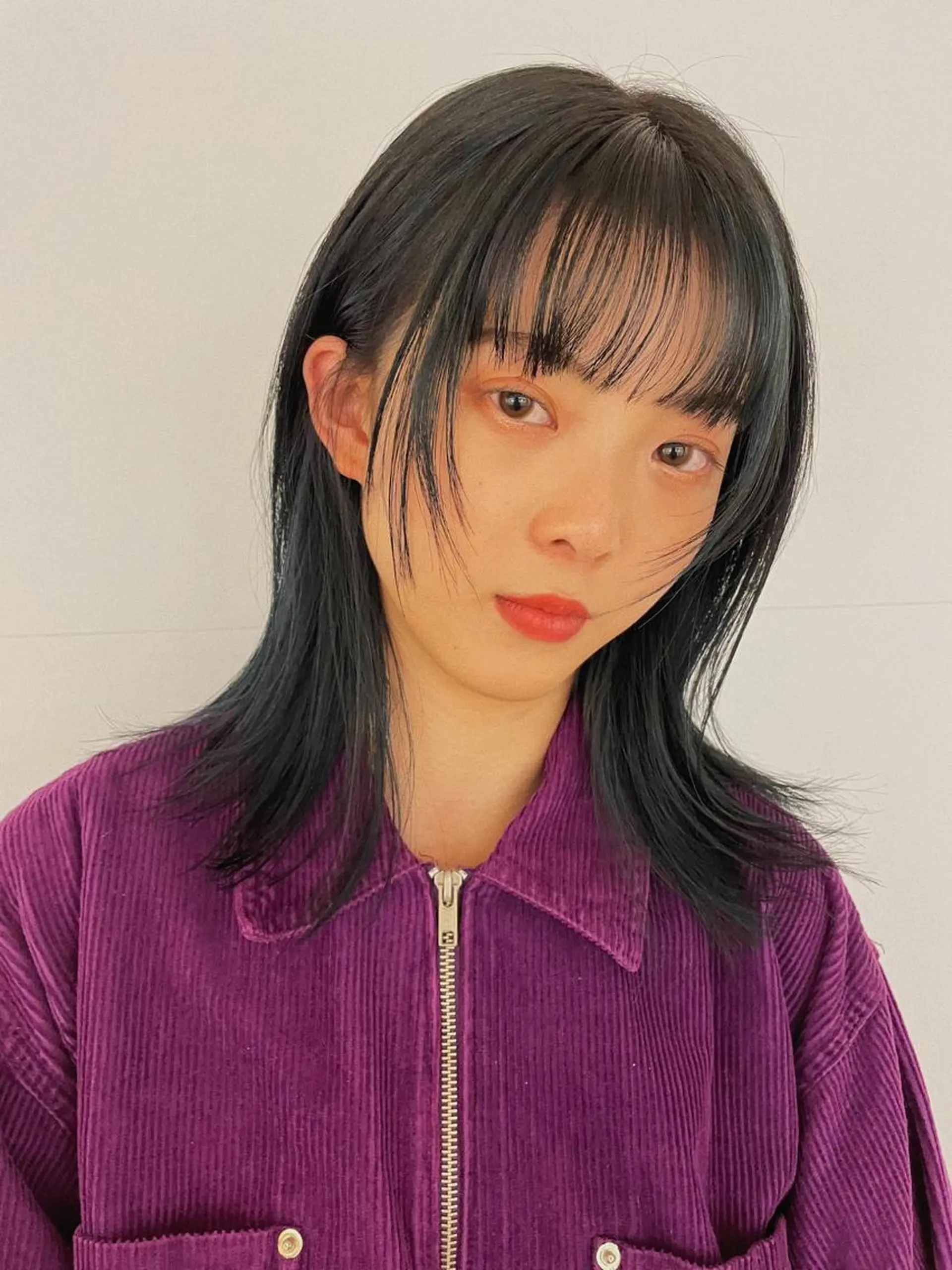 ミディアム カラー カット ヘアカラー トリートメント haru/レイヤー/ ウルフのヘアスタイル