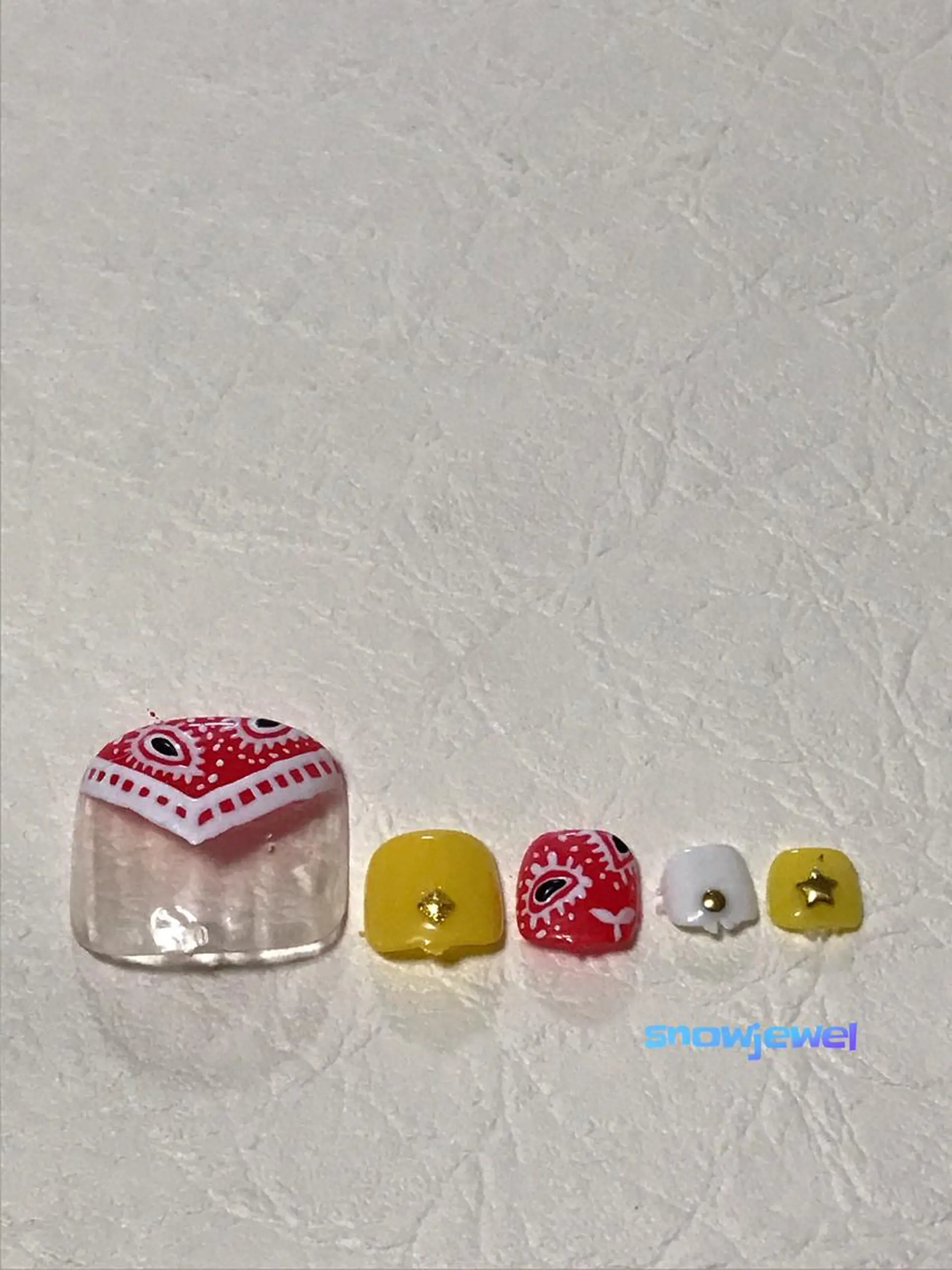 ネイル フットネイル ぷっくりネイル nail snowjewelのネイルデザイン