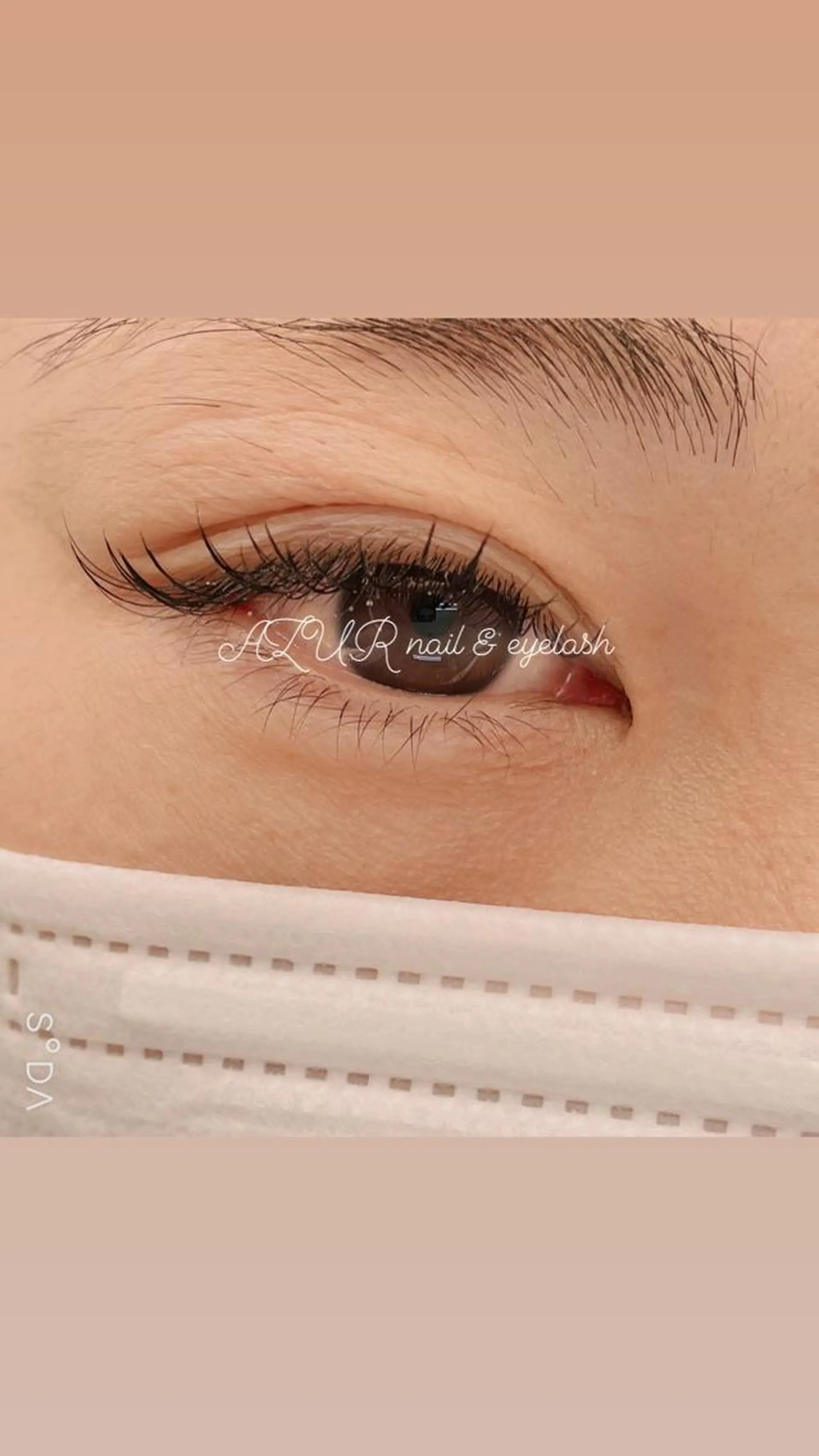 マツエク・マツパ フラットラッシュ AZUR N&eyelashのネイルデザイン