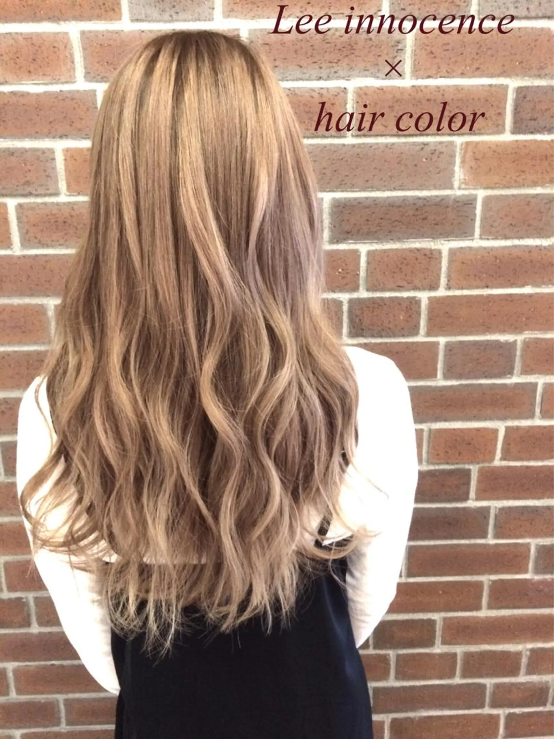 ミディアム セミロング ロング カラー パーマ ブロンド 外国人風カラー カラー/髪質改善スペ シャリスト宮本　伸一のヘアスタイル