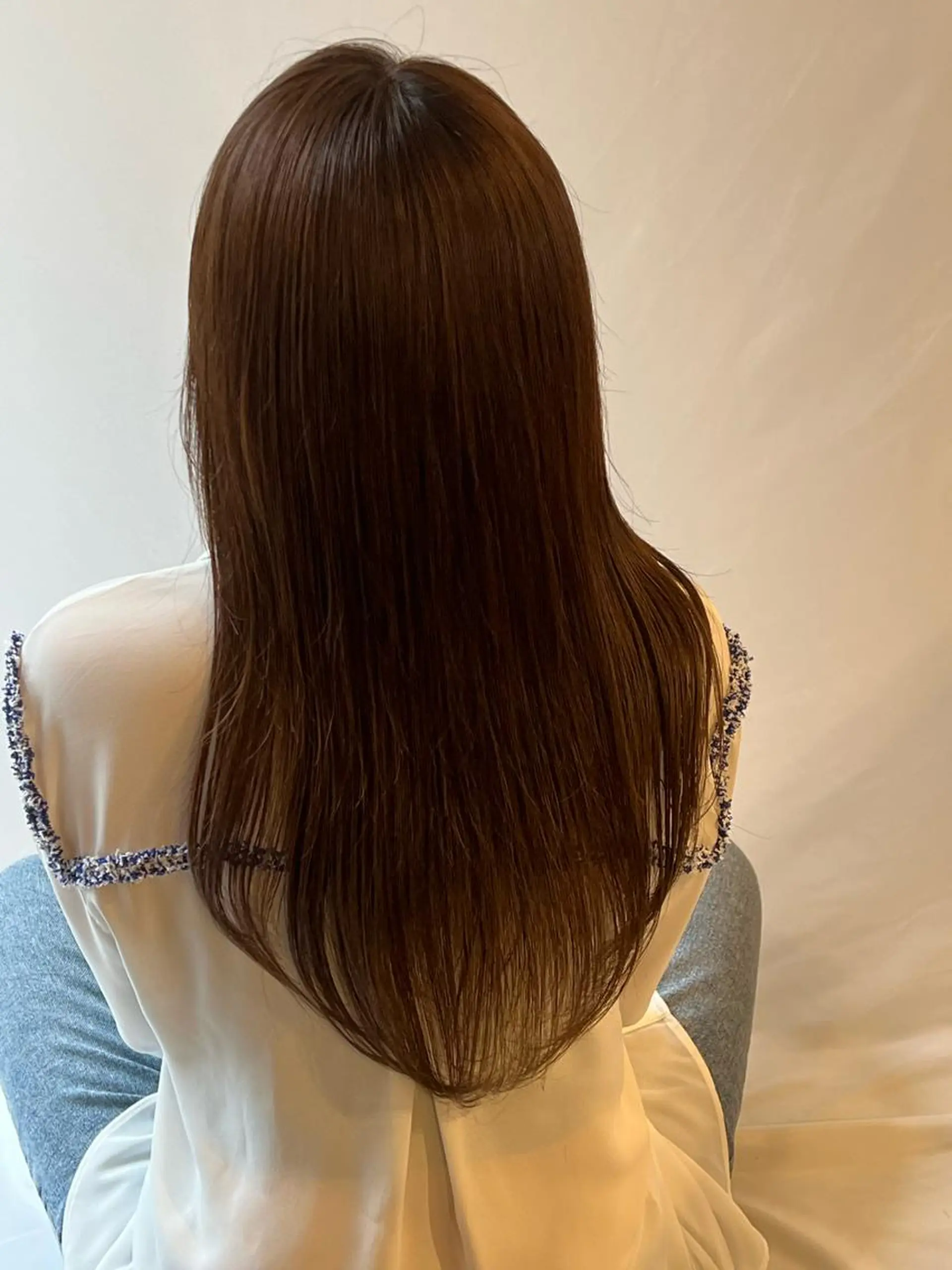 ロング パーマ カット 縮毛矯正 Soleria所属・艶髪/酸性ストレート 根本零のヘアスタイル