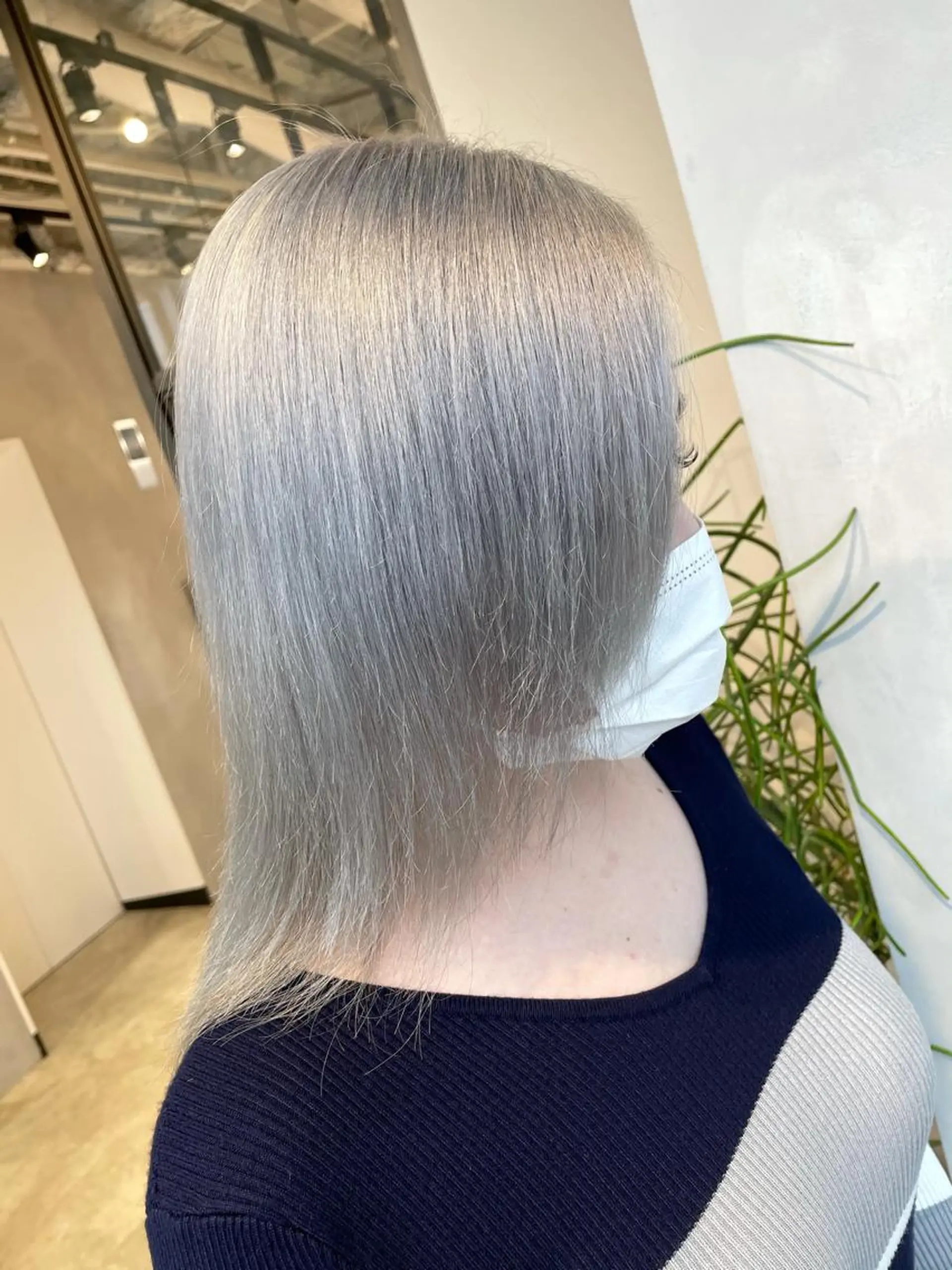 ミディアム カラー ヘアカラー トリートメント ヘアセット ブロンド×ハイトーン /遠藤将太のヘアスタイル