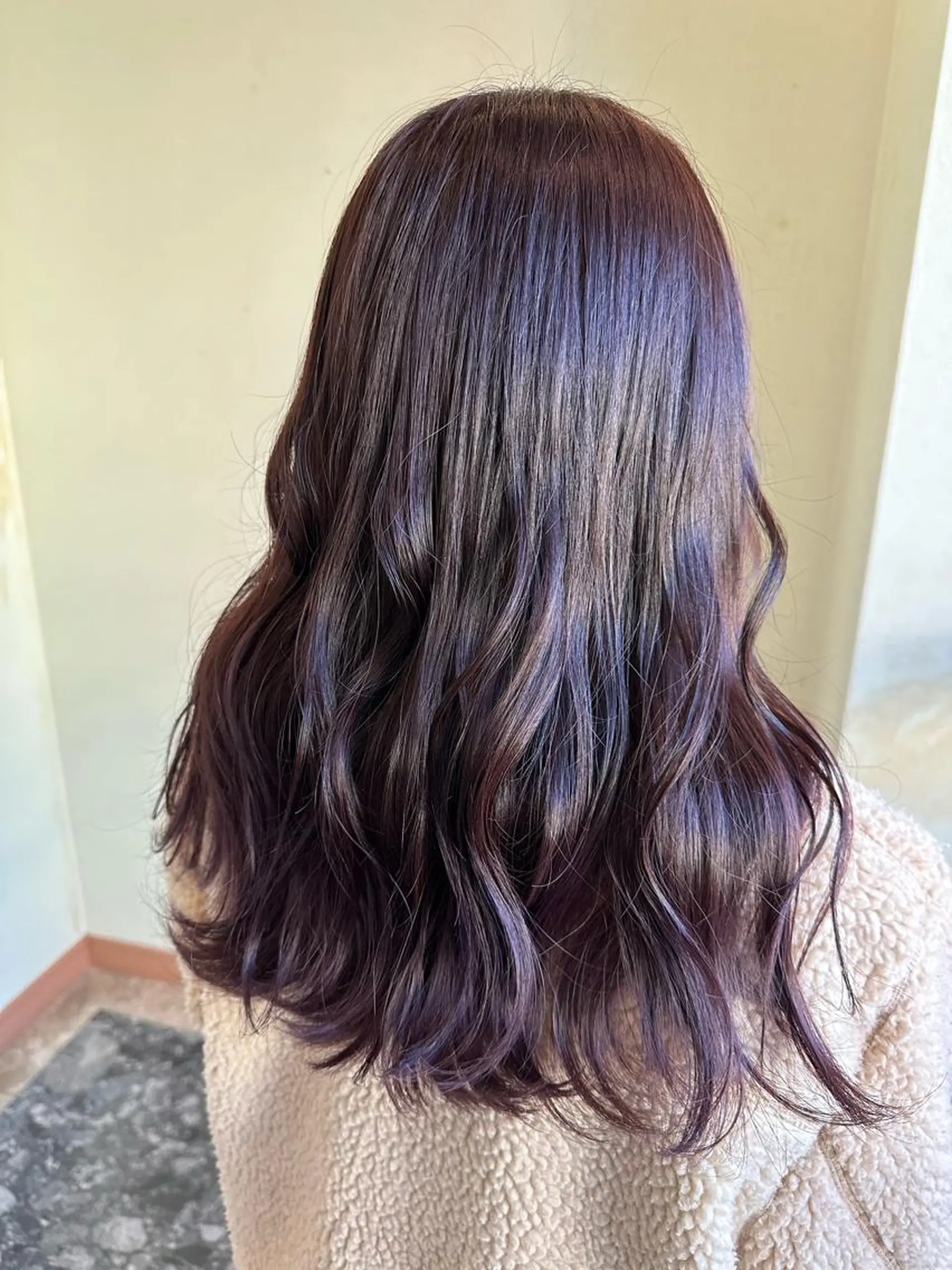 セミロング カラー ラベンダーカラー パープルカラー Naoto   ☆ number天王寺店のヘアスタイル