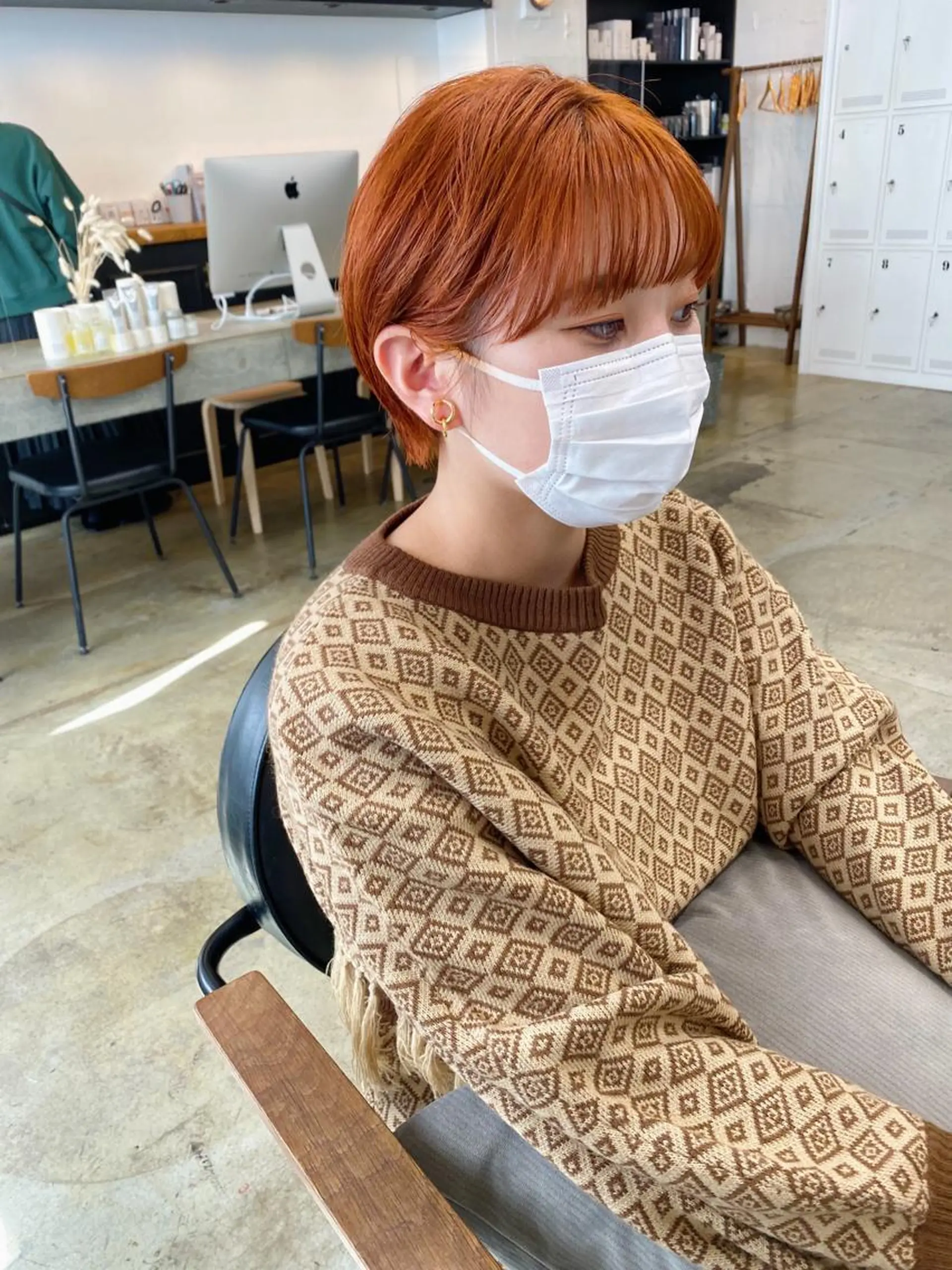 ショート カラー カット ヘアカラー トリートメント IVORY.所属・🟩白髪ぼかし/ボブ /ショートヘア/大司のヘアスタイル