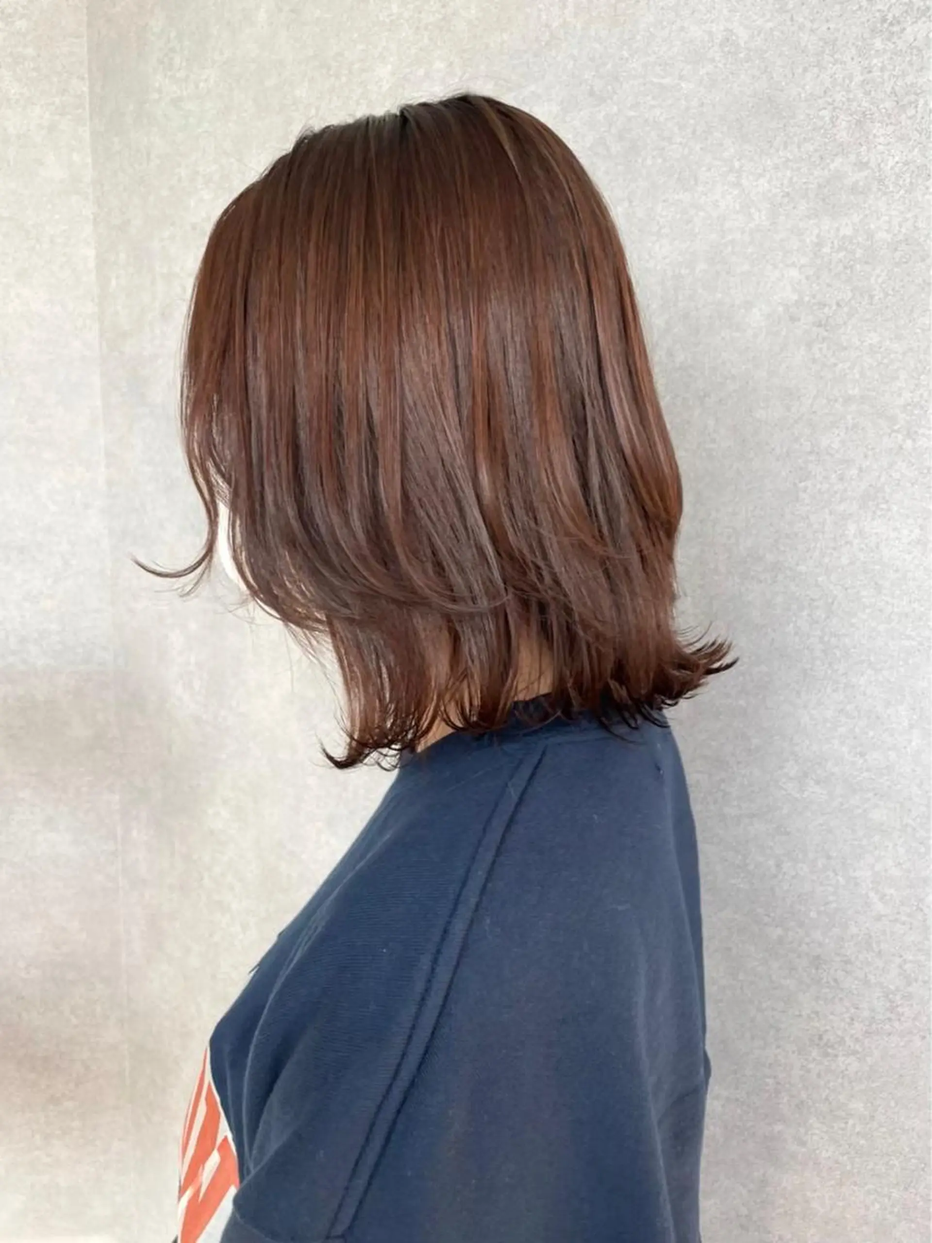 ショート カラー ブラウンカラー オレンジ オレンジブラウン ヘアカラー 砂川朱音⌇鶴見区横堤 ⌇抜け感ヘア⌇韓国風のヘアスタイル