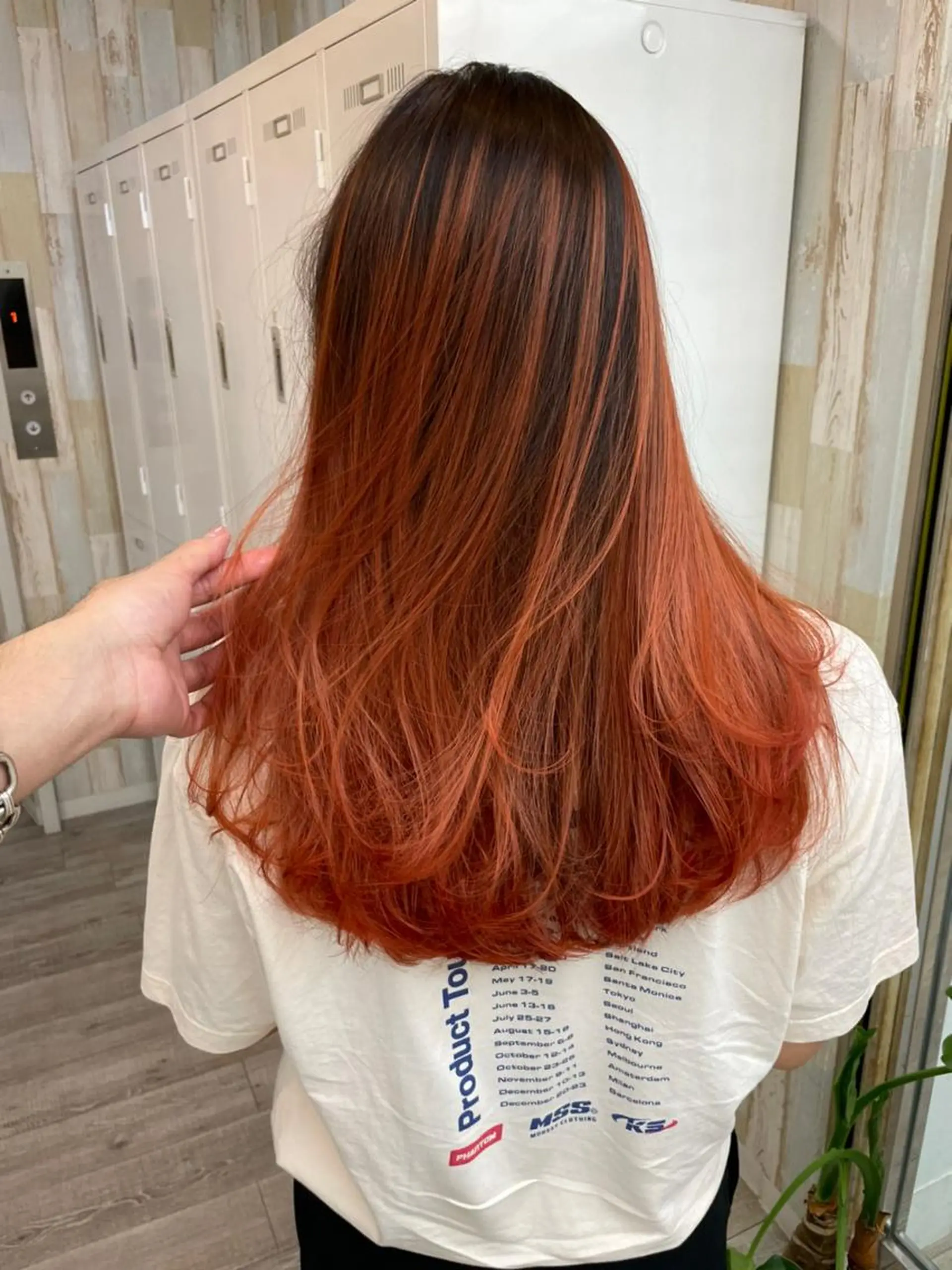 カラー ロング ブリーチ ケアブリーチ ダブルカラー イヤリングカラー ハイライトカラー N° il duca 札幌のヘアスタイル