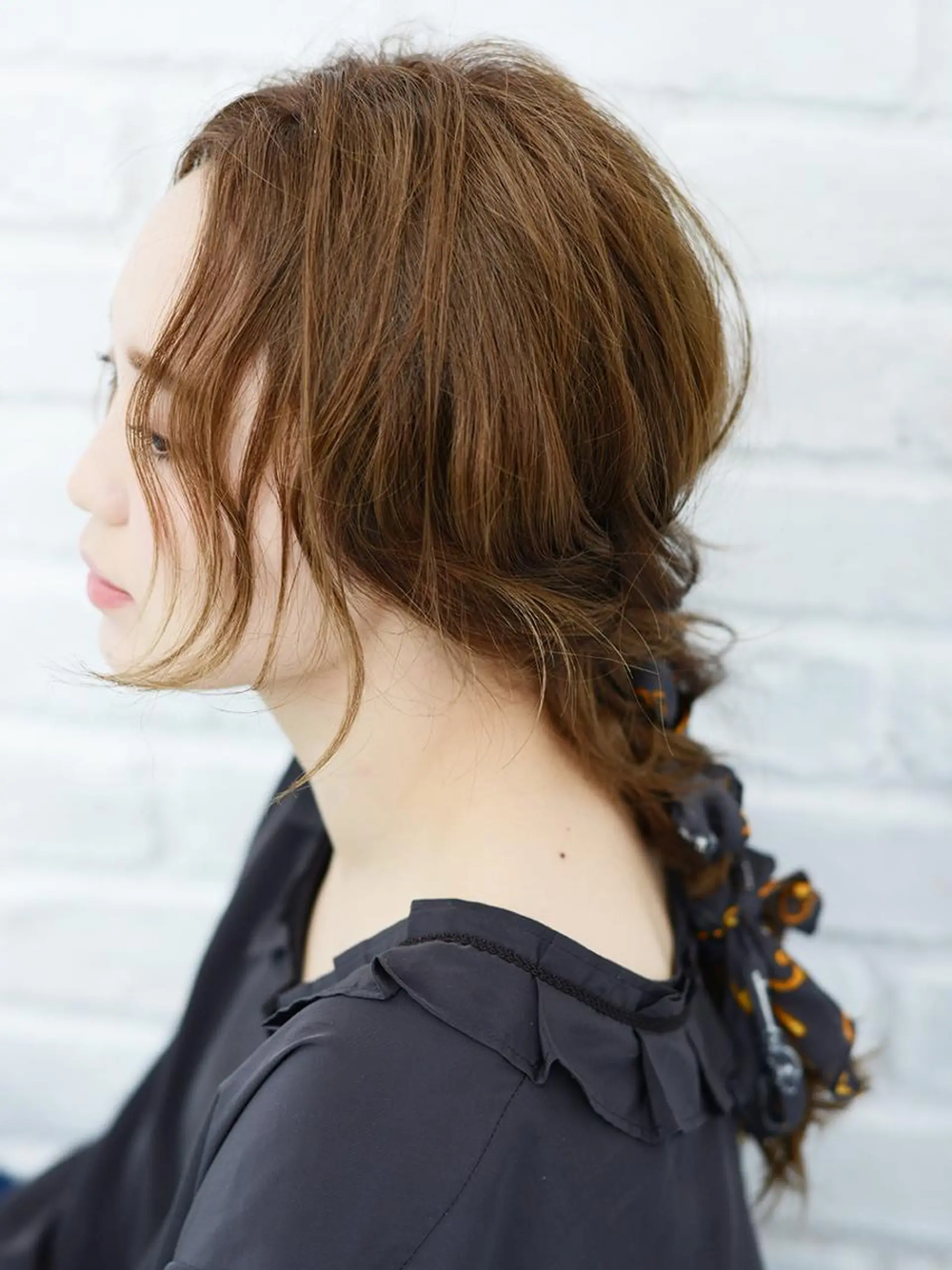 セミロング カラー 黒川 真実のヘアスタイル